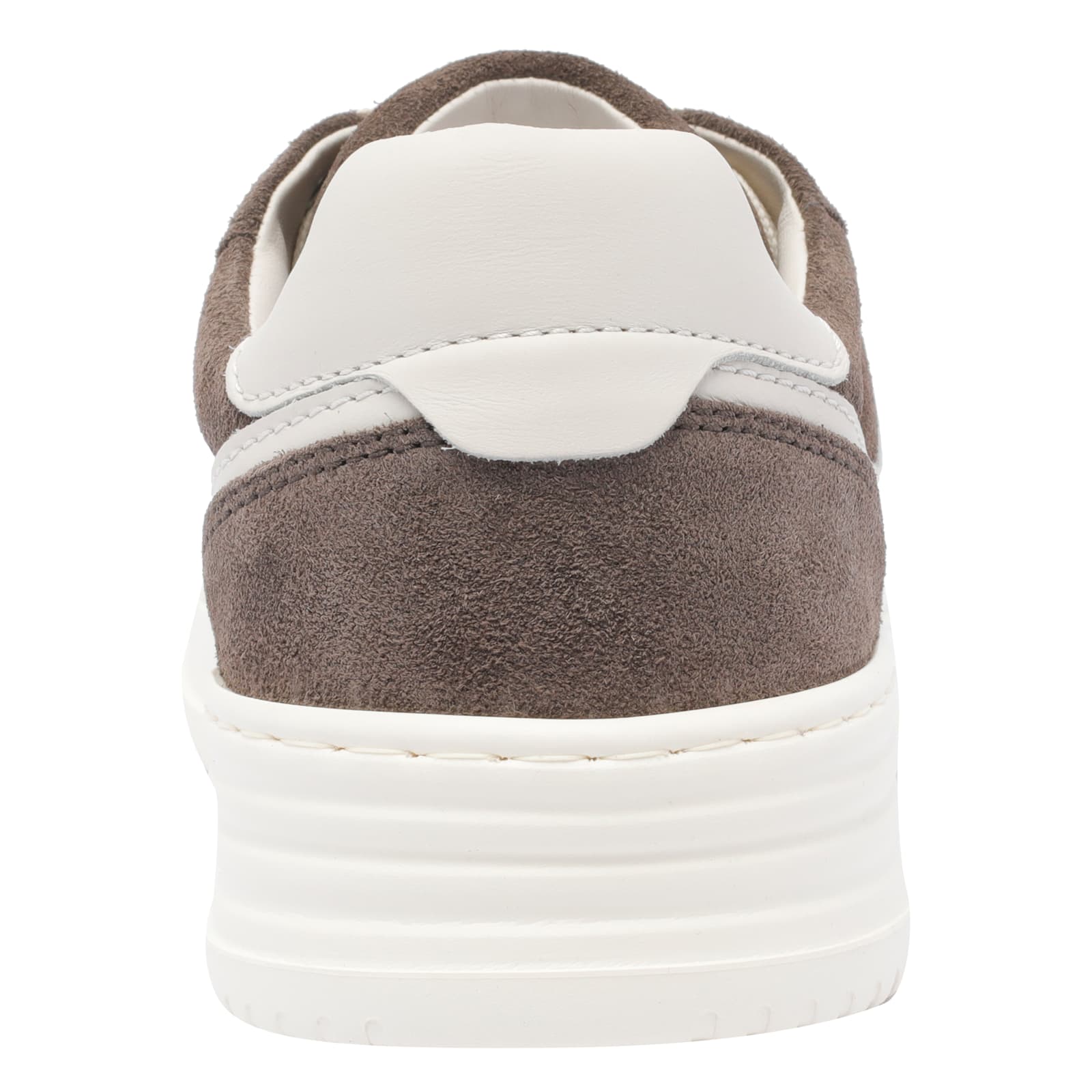 Hogan Leather Sneakers With Suede Finish And Rubber Sole In Brown
