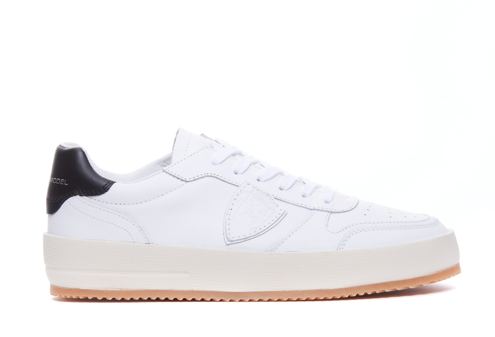 Shop Philippe Model Nice Low Sneakers In White