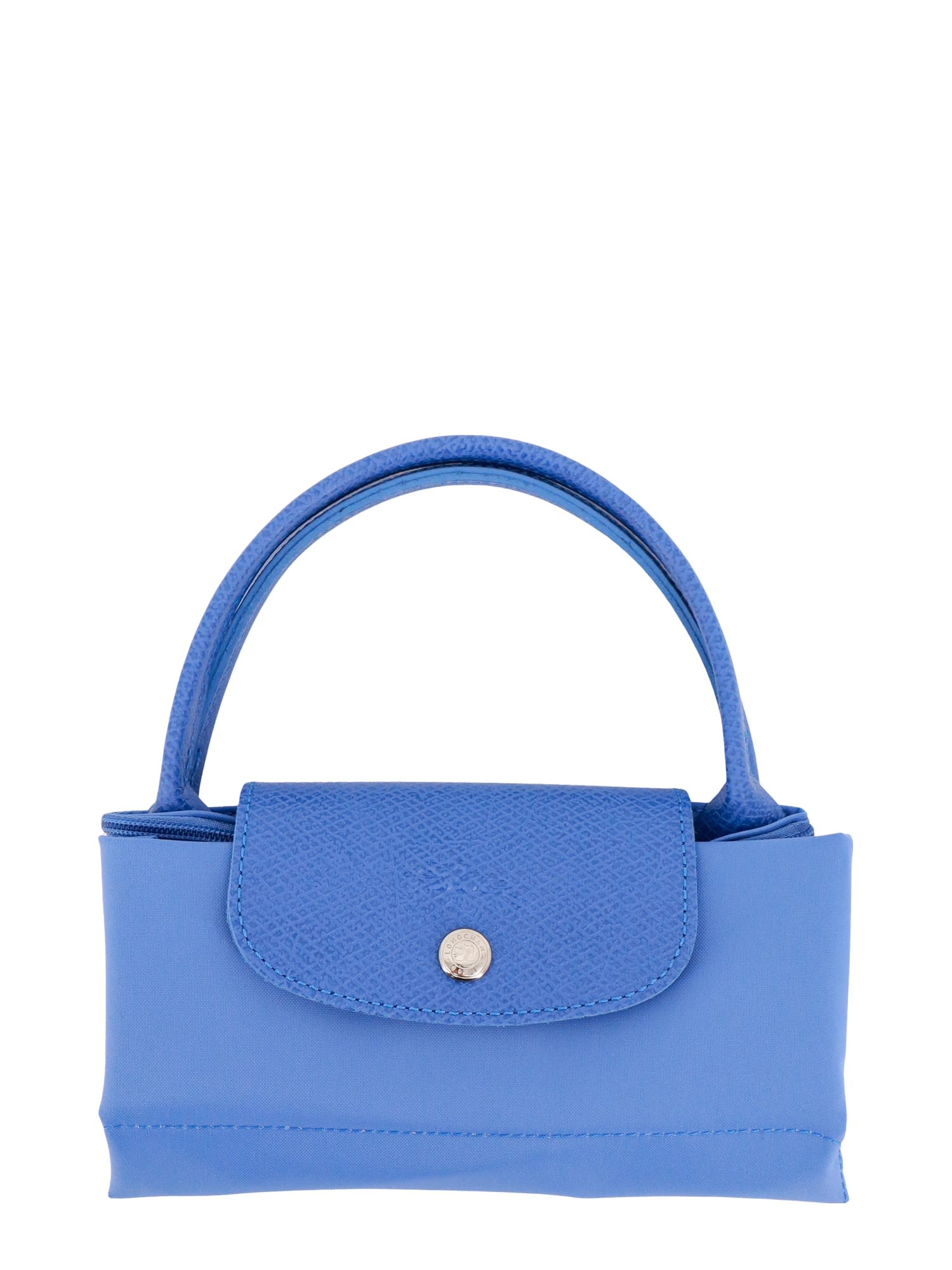 Shop Longchamp Le Pliage Handbag In Bleuet