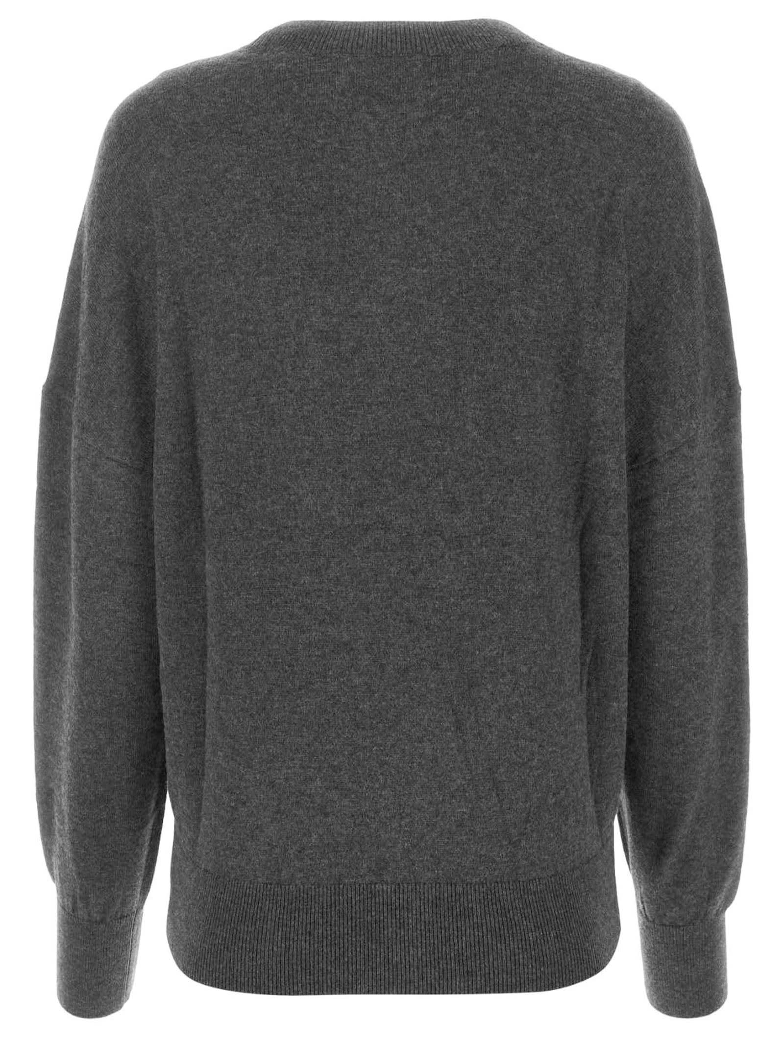 Shop Marant Etoile Grey Organic Cotton Blend Jumper