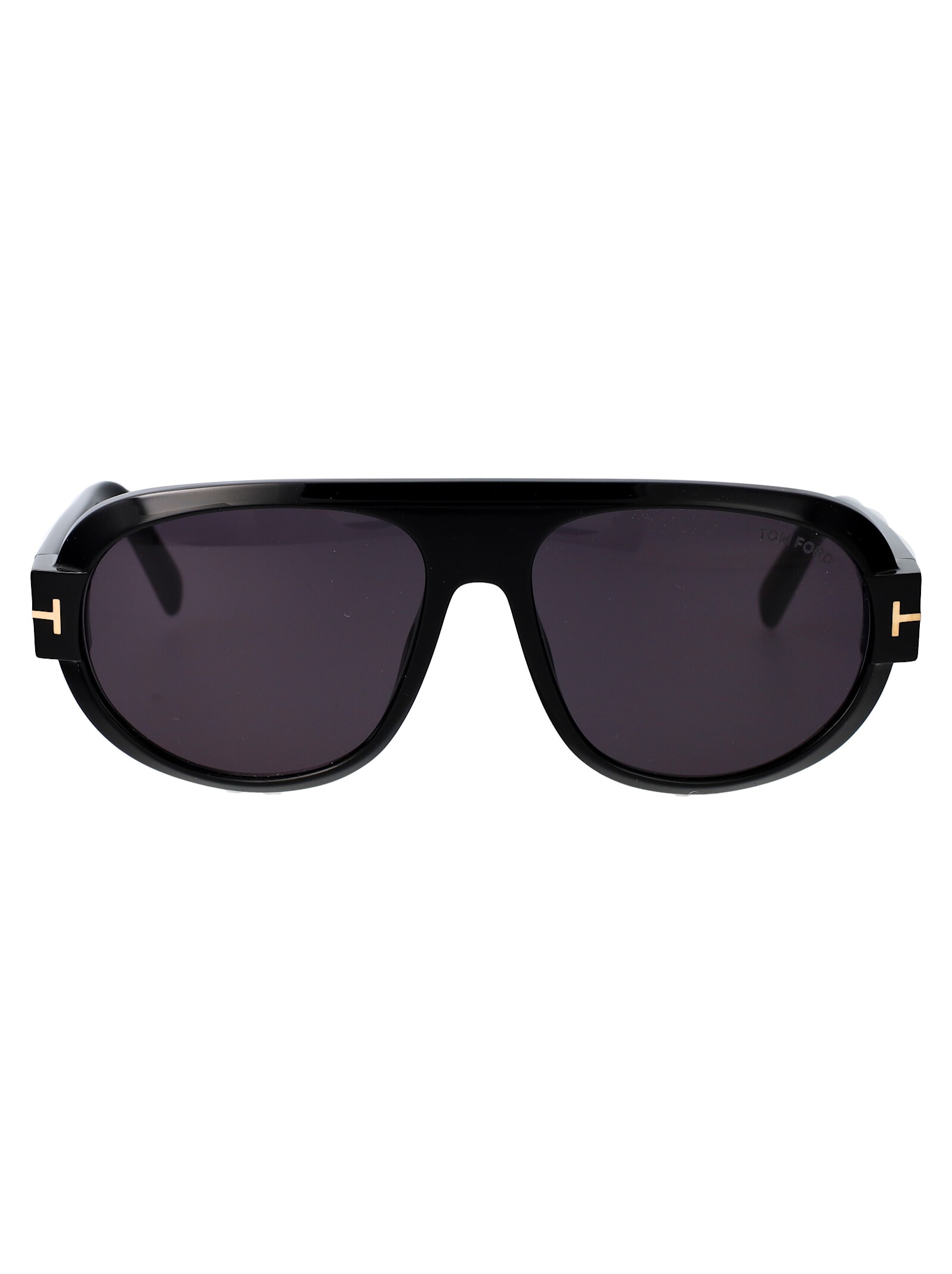 Shop Tom Ford Blake-02 Sunglasses In 01a Nero Lucido / Fumo