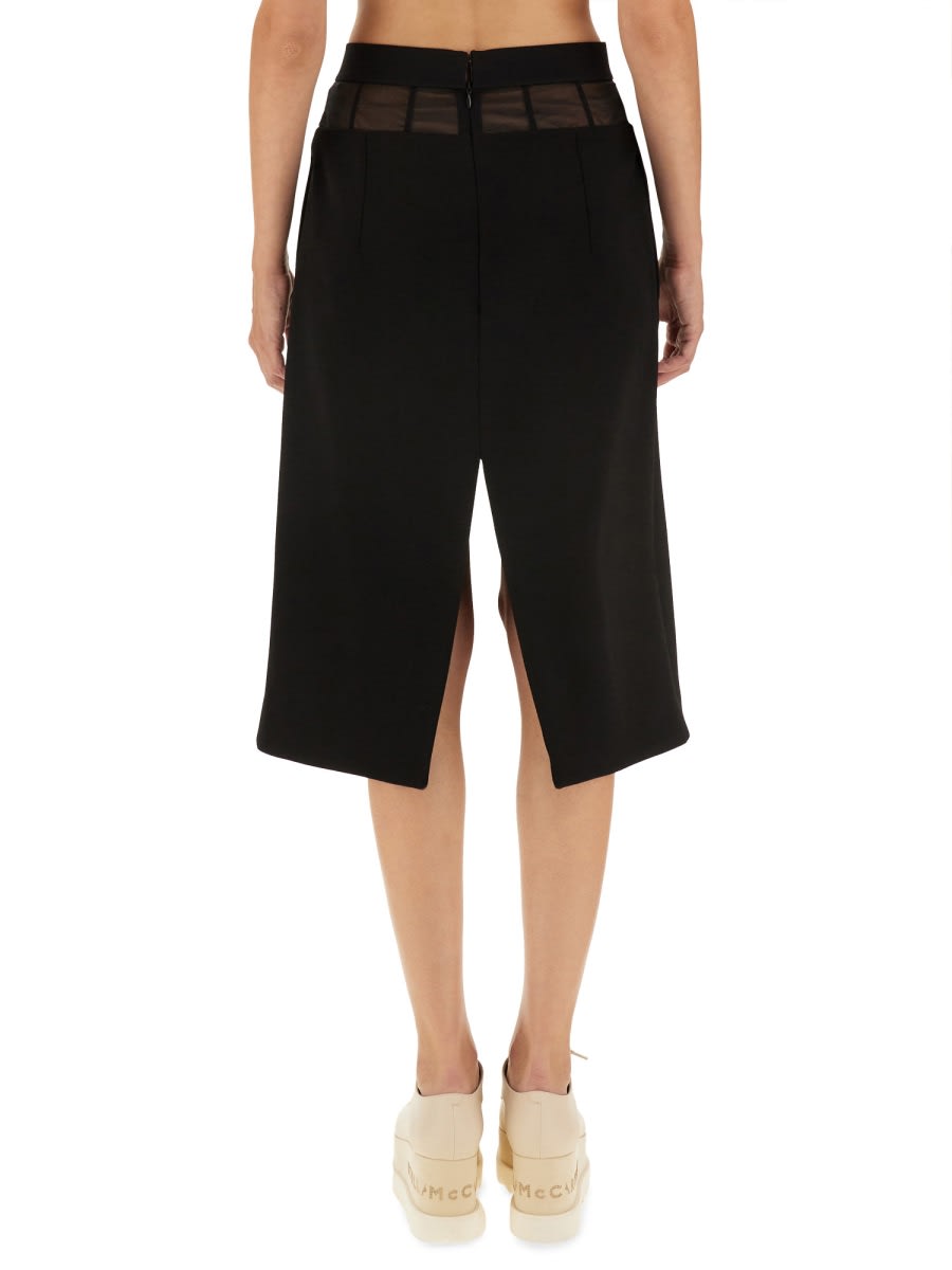 Shop Stella Mccartney Wool Skirt In Black