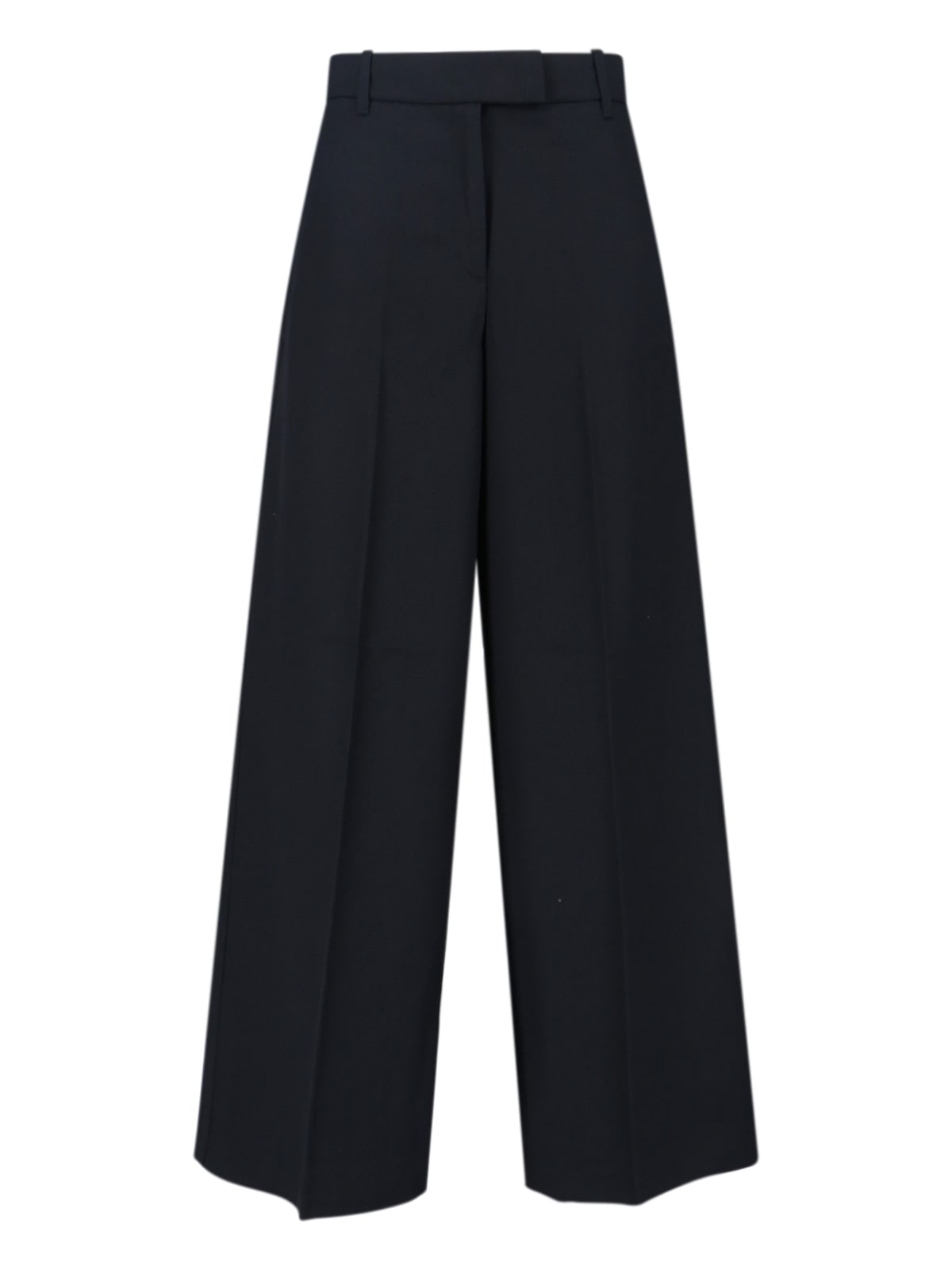 Calvin Klein Wool Blend Pants In Black