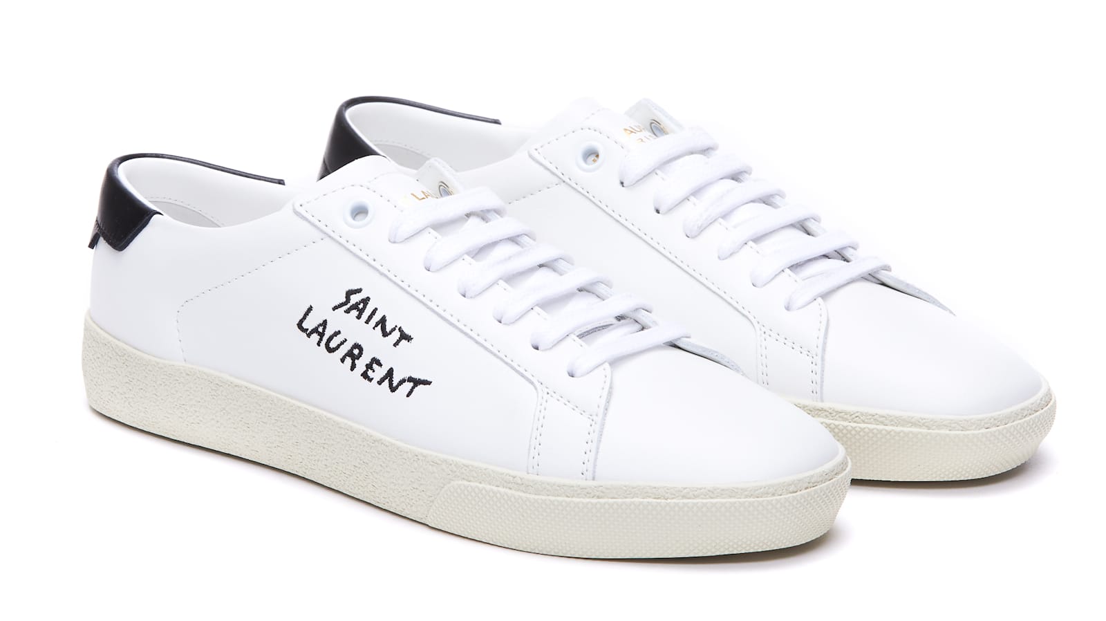 Shop Saint Laurent Signature Sneakers In White