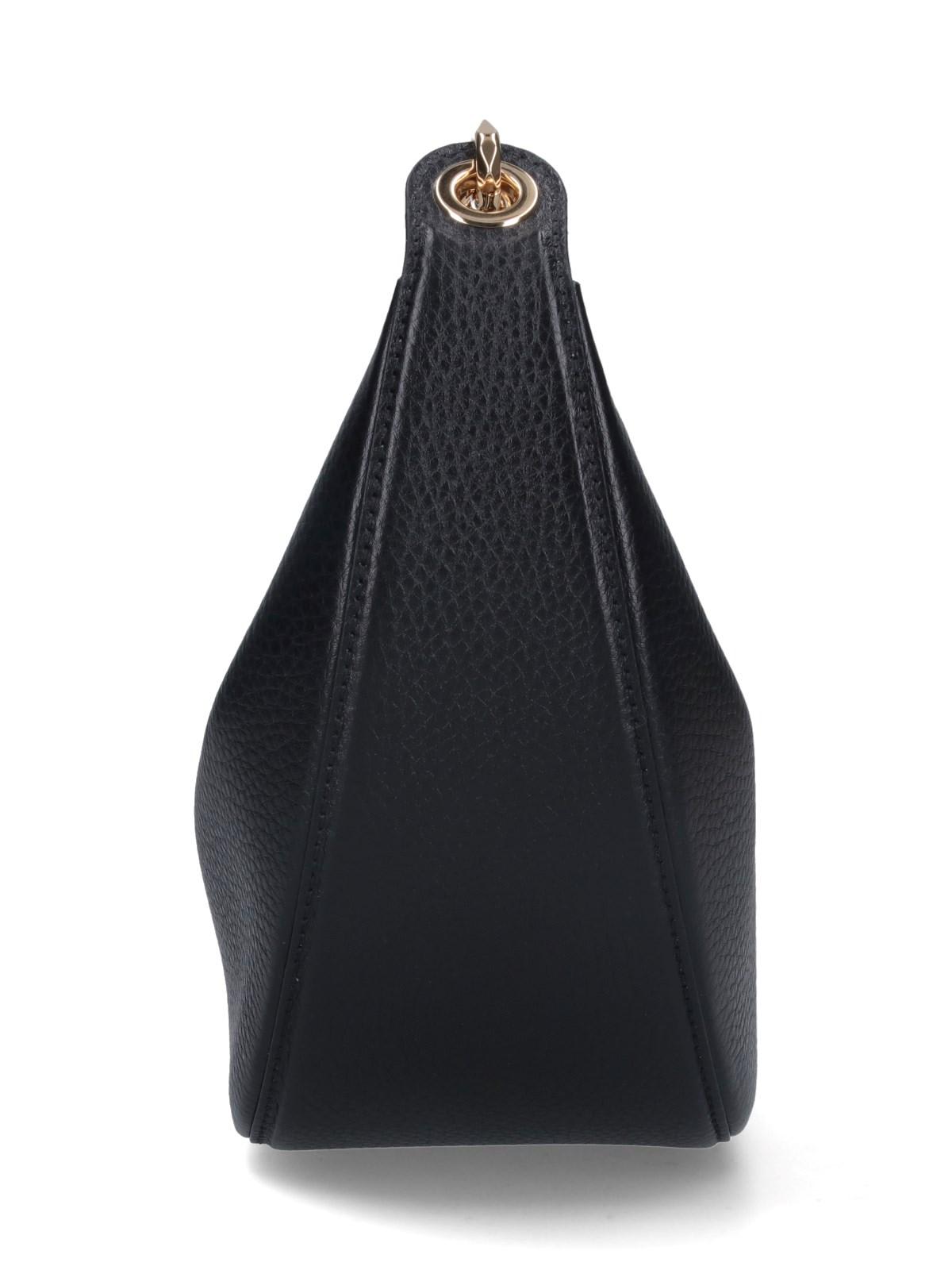 Shop Valentino Hobo Vlogo Moon Small Shoulder Bag In Black