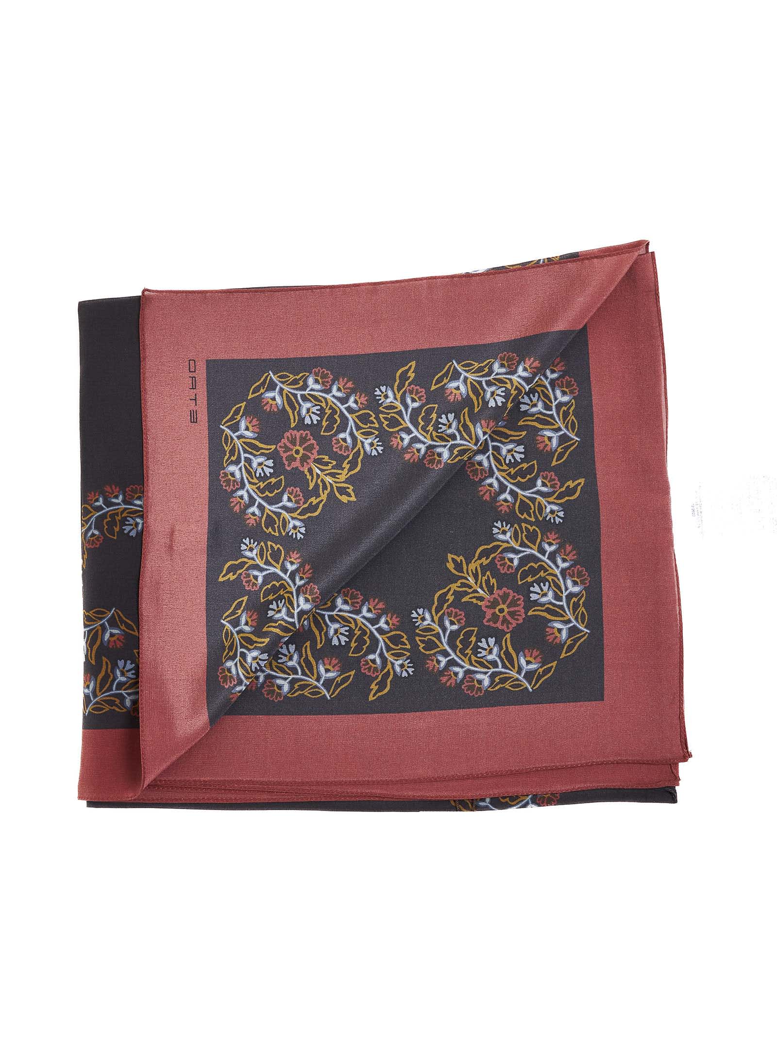 Shop Etro Scarf In Stampa F.do Nero