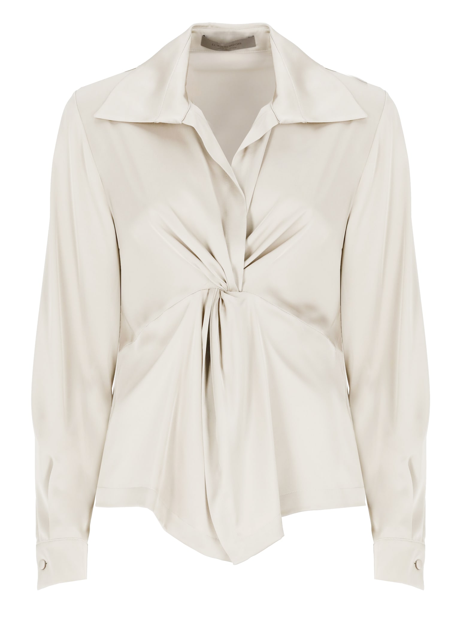 D. Exterior Satin Blouse