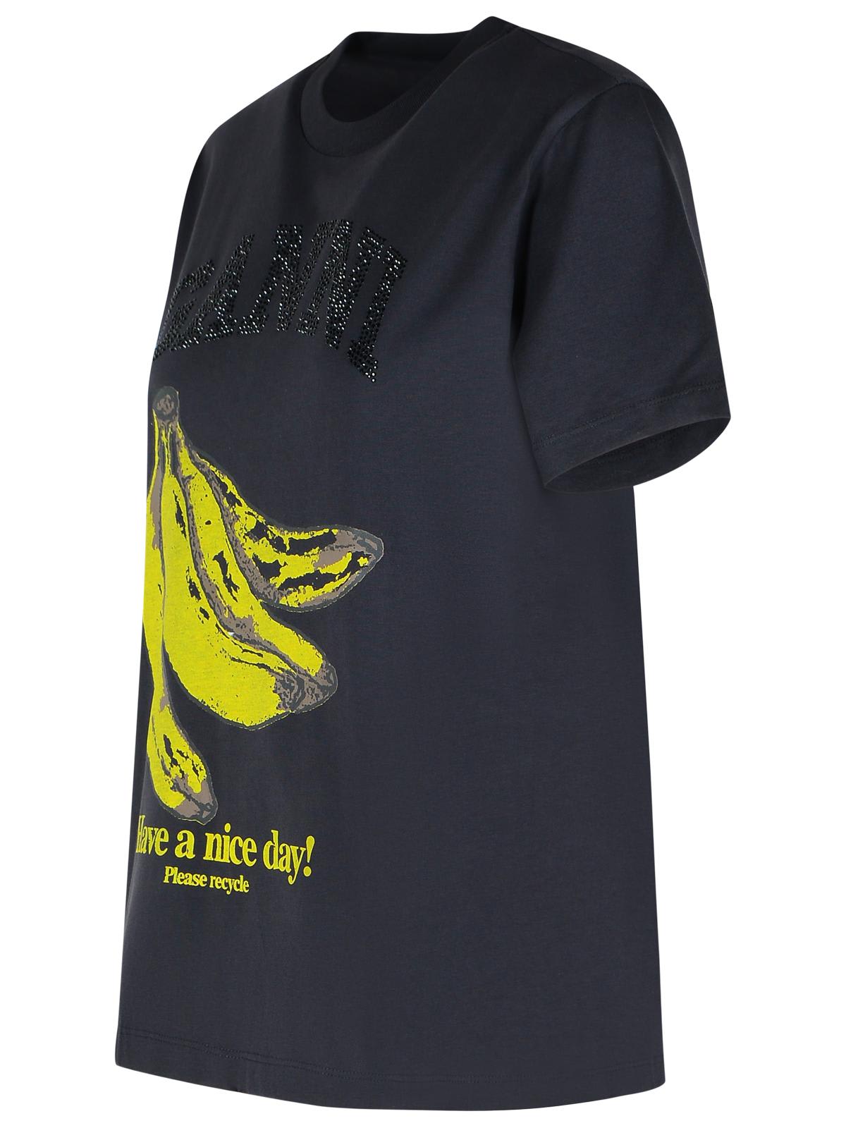 Ganni Relaxed Banana T-shirt In Blue