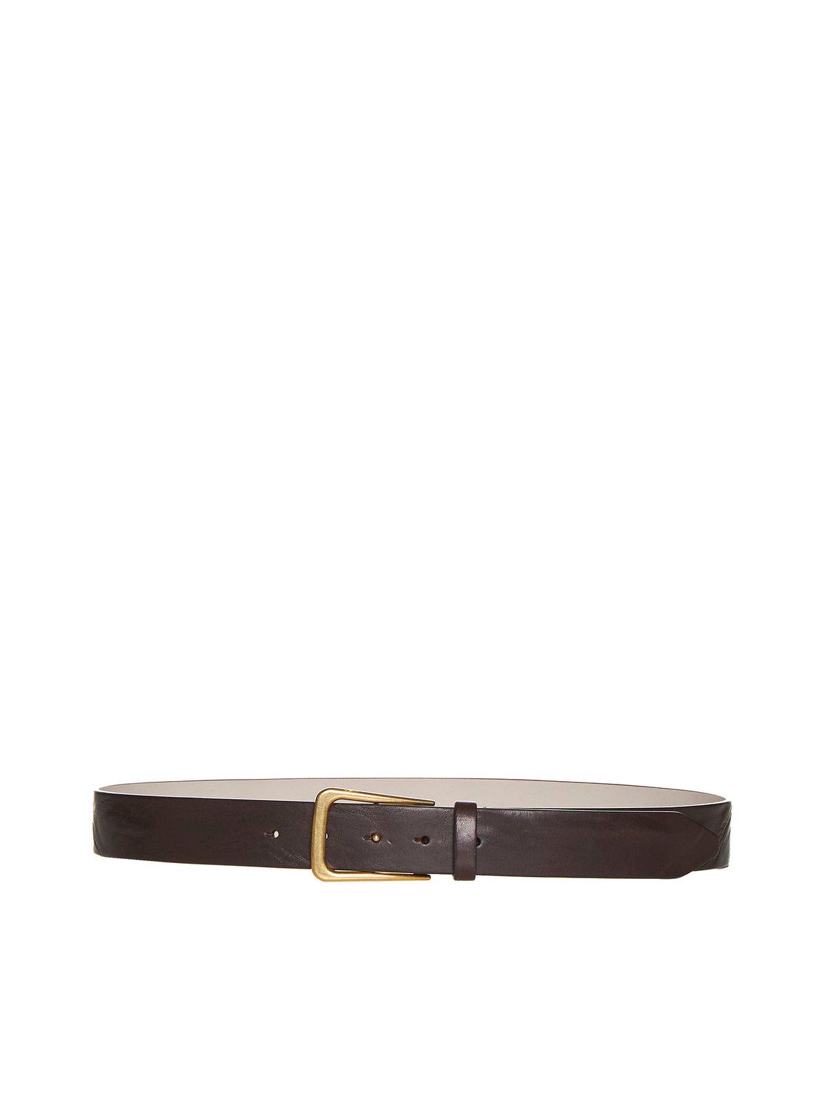 Buckle-fastened Pointed-tip Belt