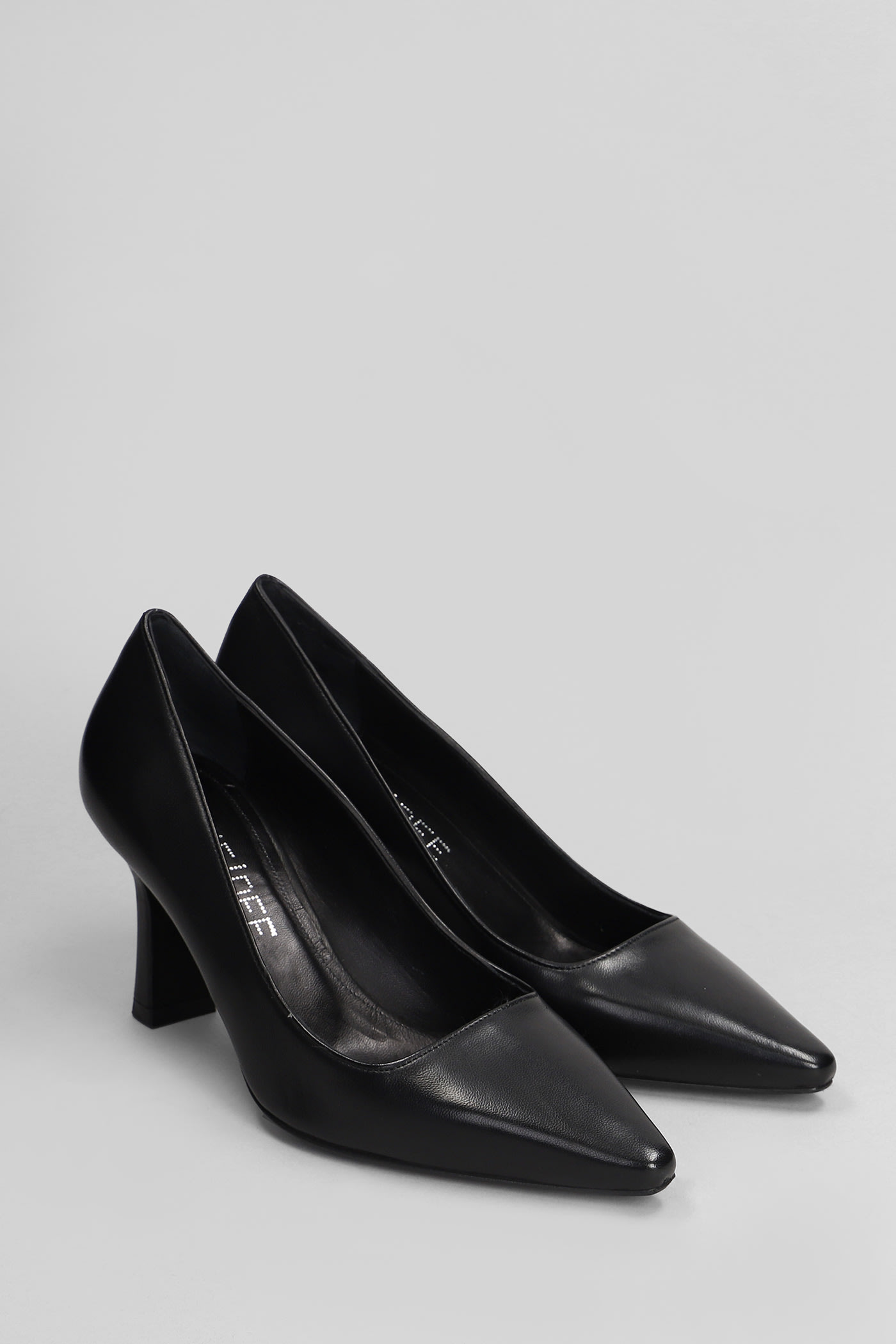 Shop Julie Dee Pumps In Black Leather