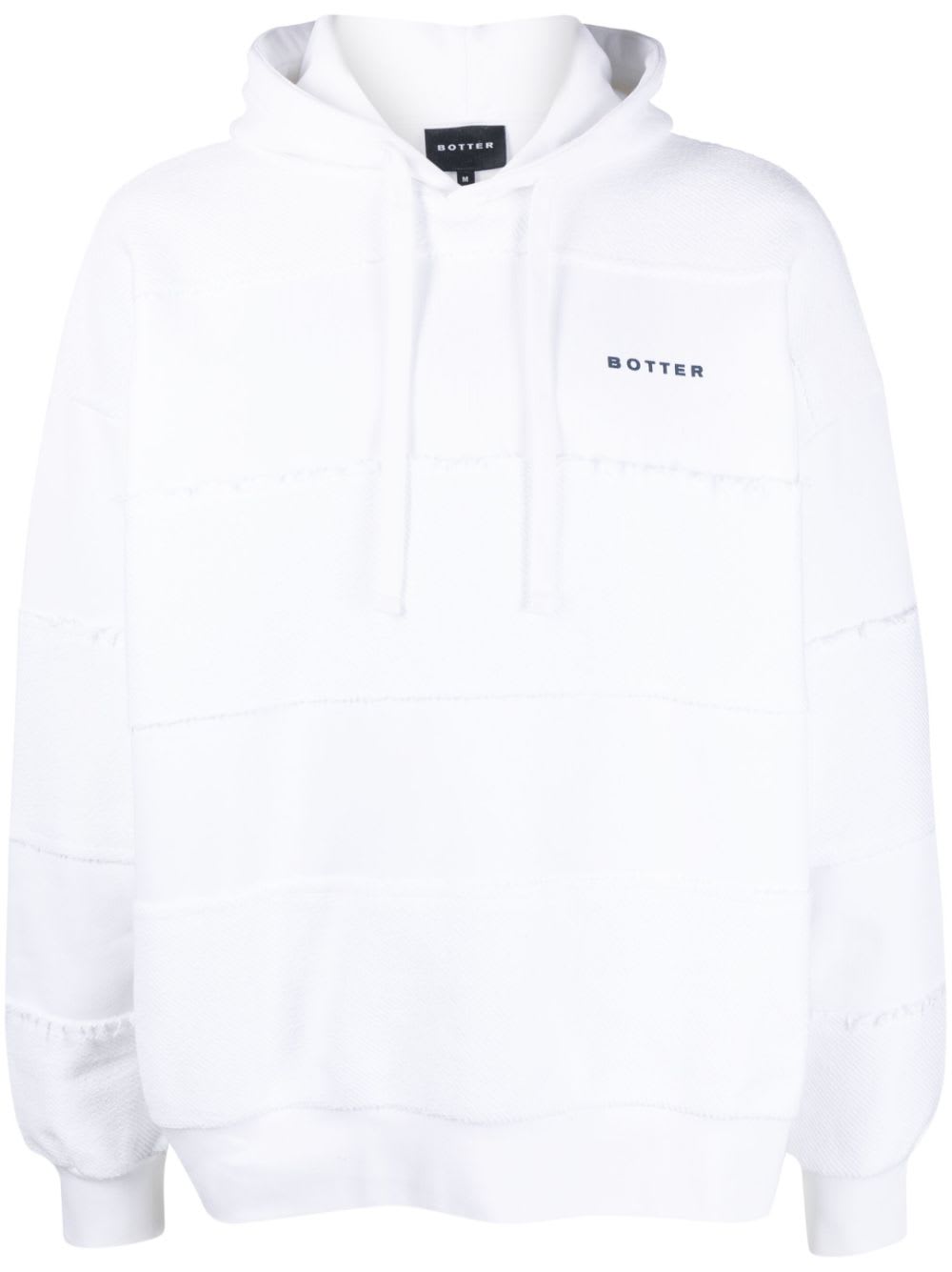 Botter Hooded Organic Cotton Sweater In White