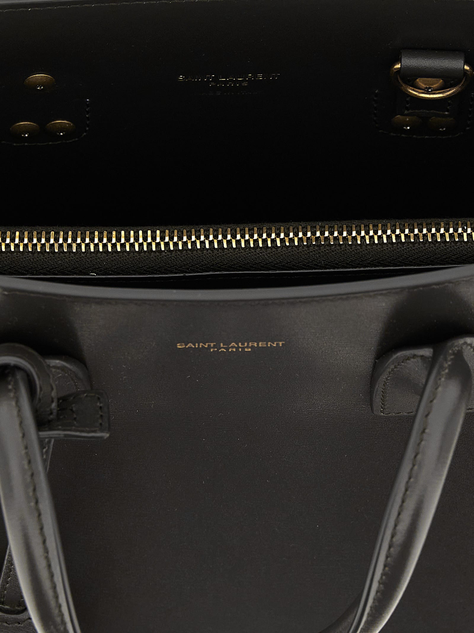 Saint Laurent Sac De Jour Baby In Smooth Leather Bags In Gray