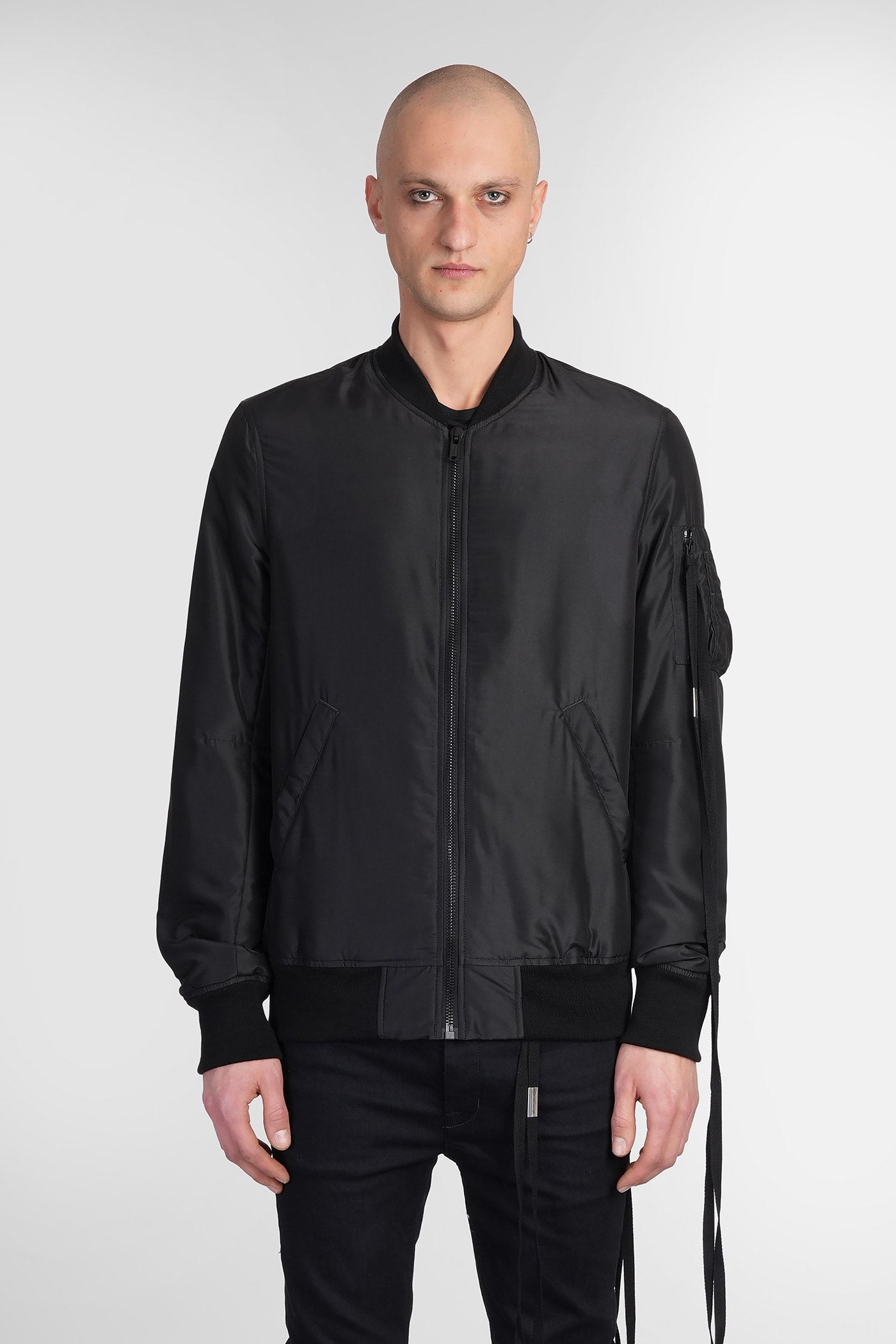 Dries Bomber In Black Silk