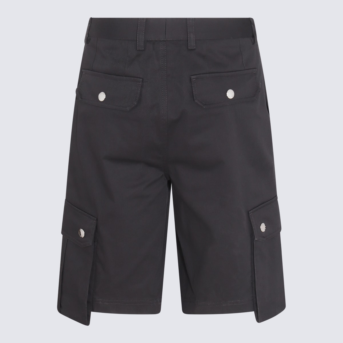 Shop Dolce & Gabbana Black Cotton Bermuda Shorts