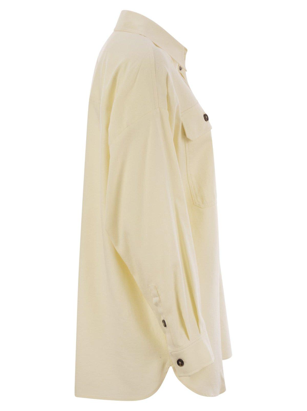 Weekend Max Mara Woman Shirt Ivory Size 10 Cotton In Ecru