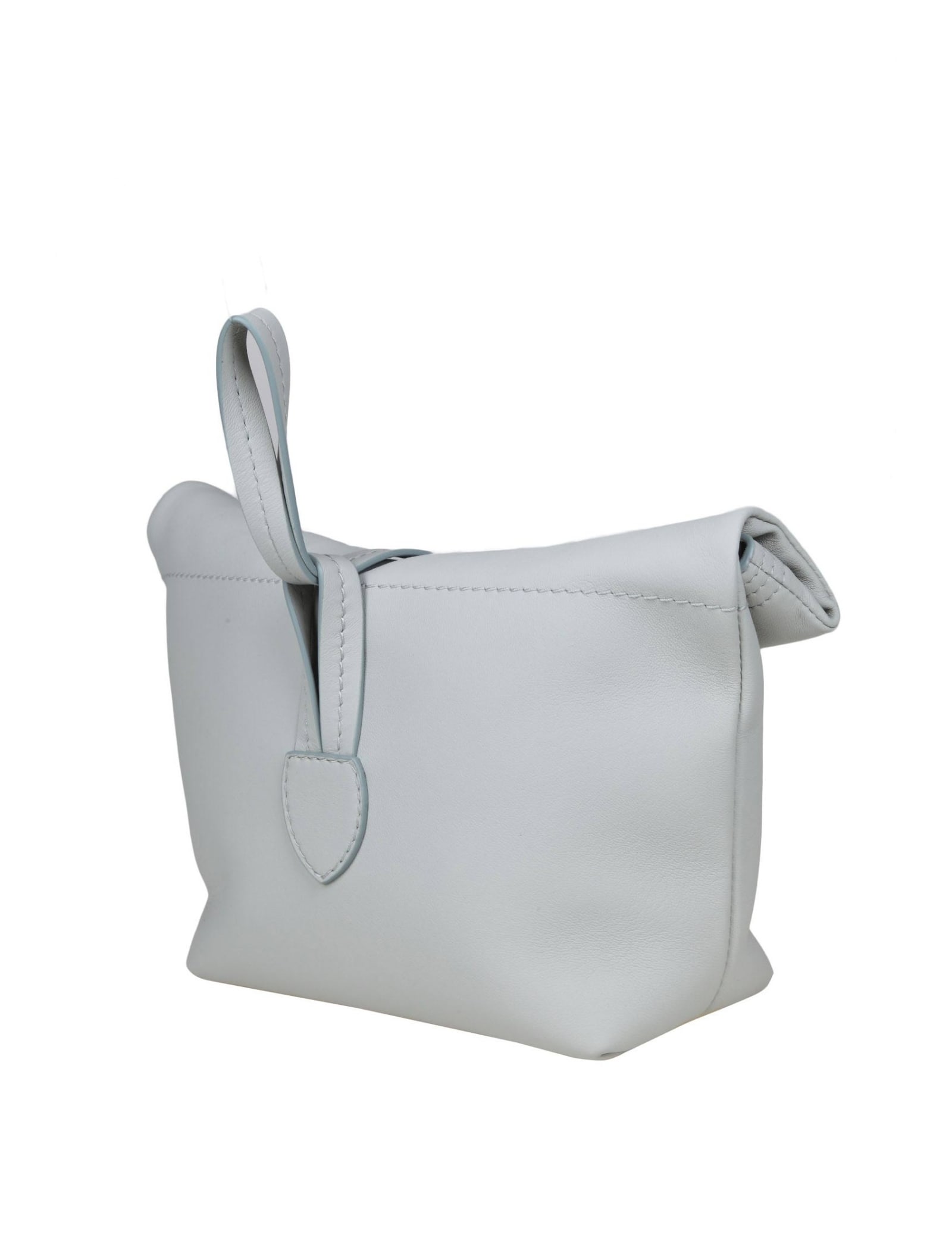 Shop Maison Margiela Clutch Bag In Soft Anisette Color Leather In Dust