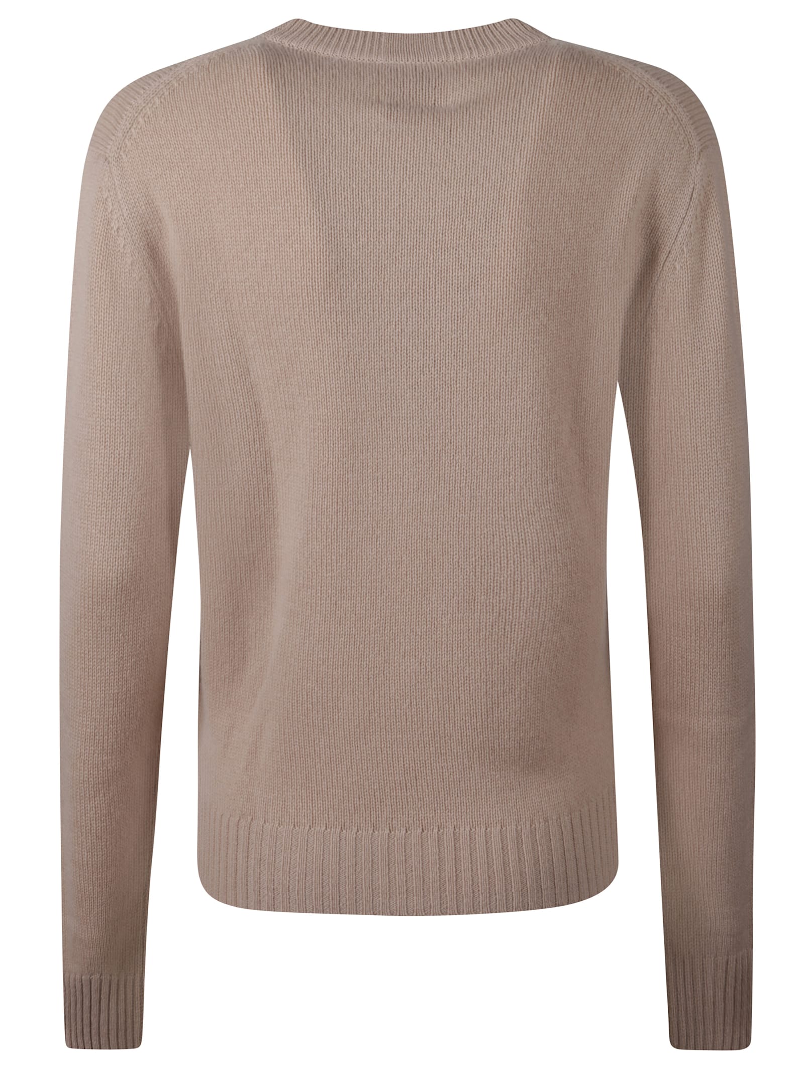 Allude Crew-neck Sweater In Brown