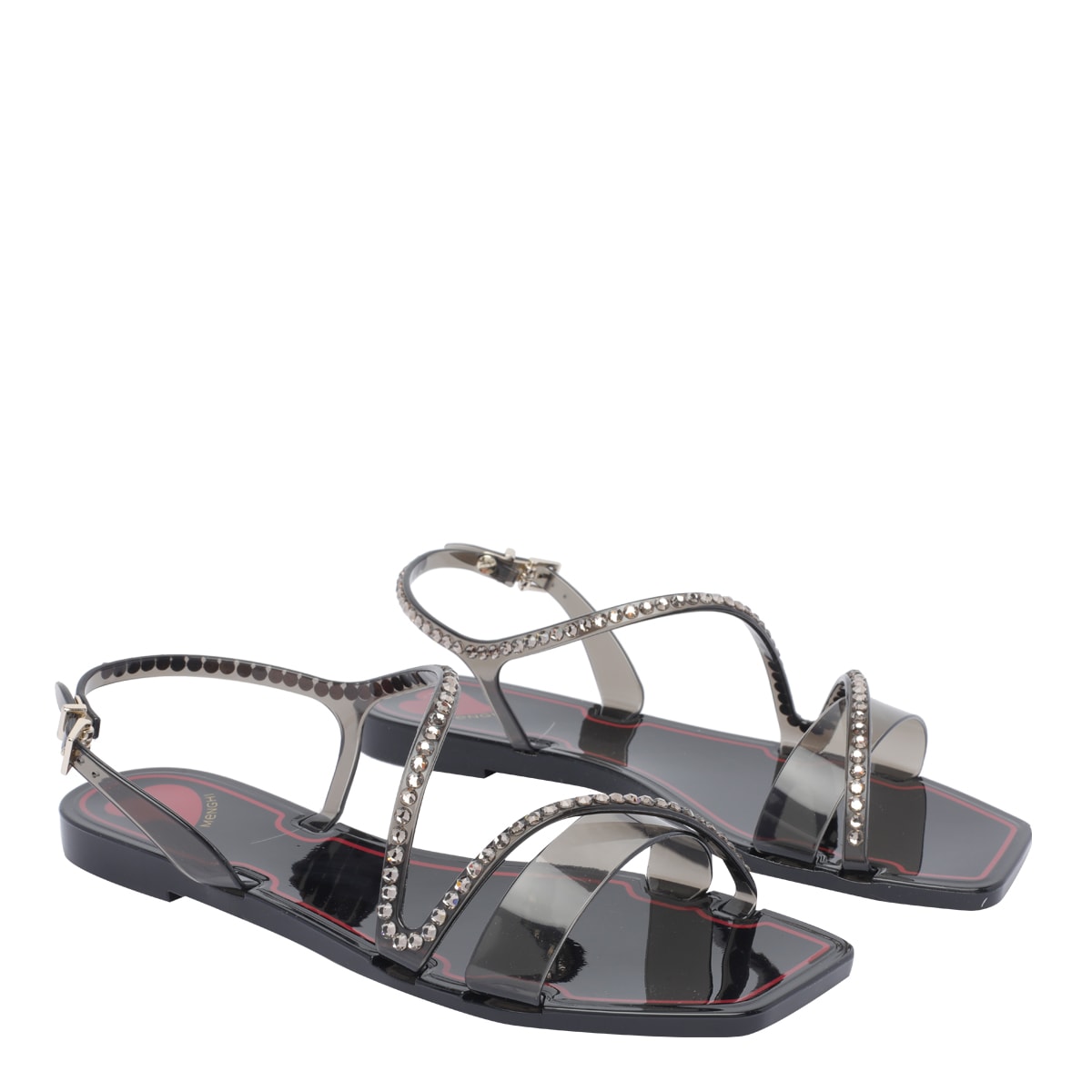 Menghi Rubber Flat Sandals