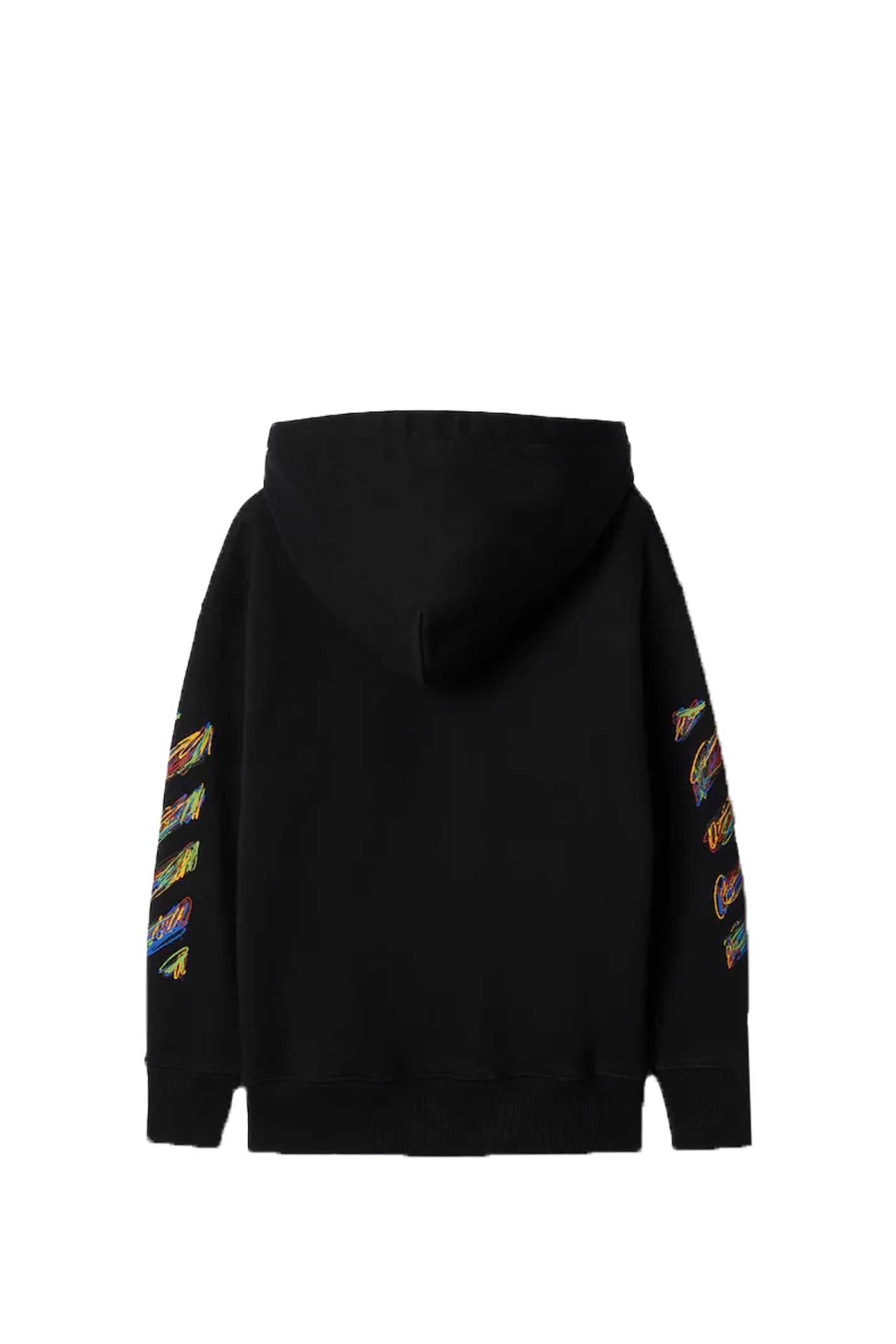 Shop Off-white Sweatshirt With Hood And Sketch Logo In Back