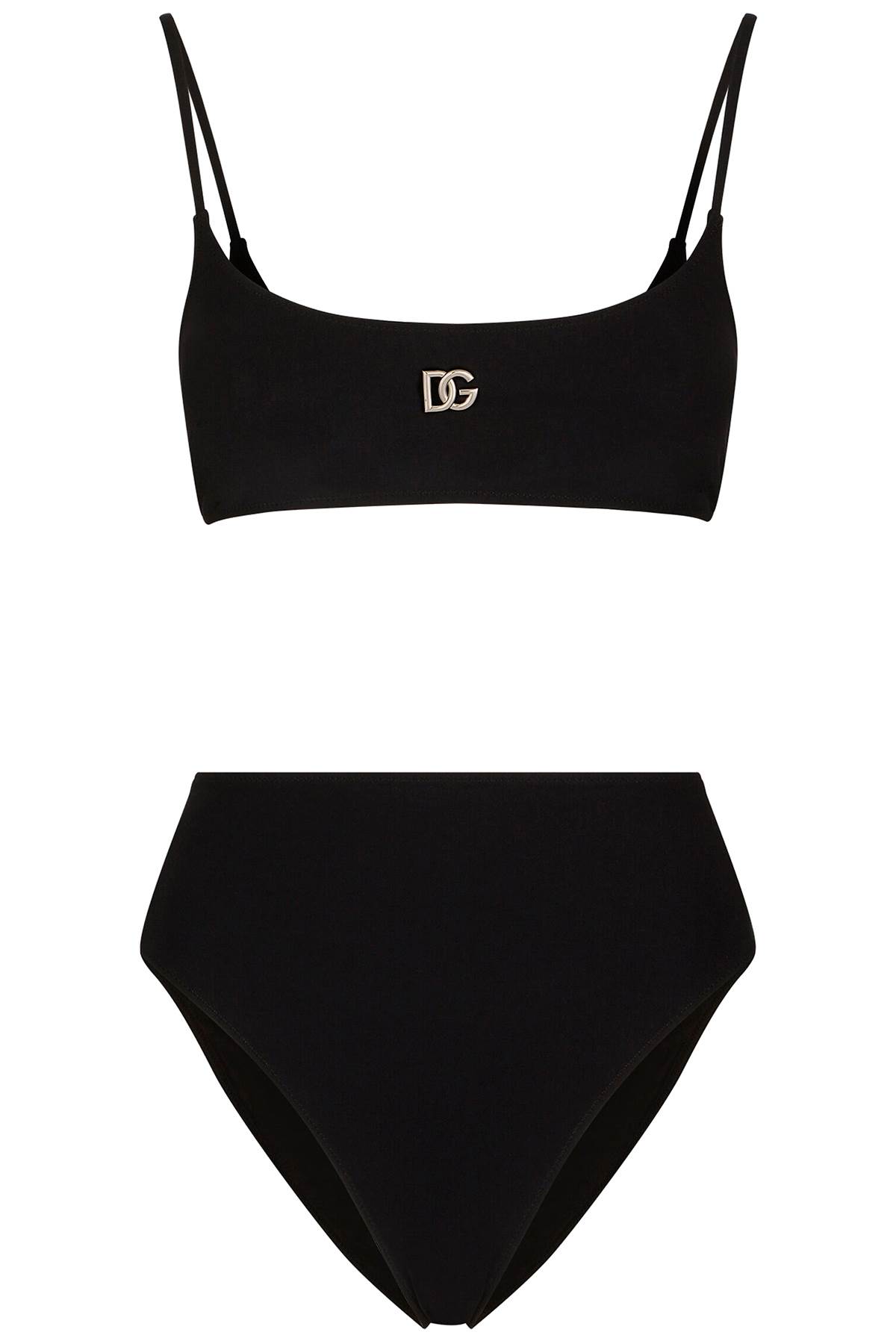 DOLCE & GABBANA BIKINI SET WITH LOGO DETAIL