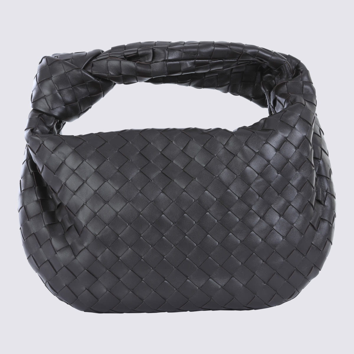 Bottega Veneta Dark Brown Leather Jodie Shoulder Bag In Brown