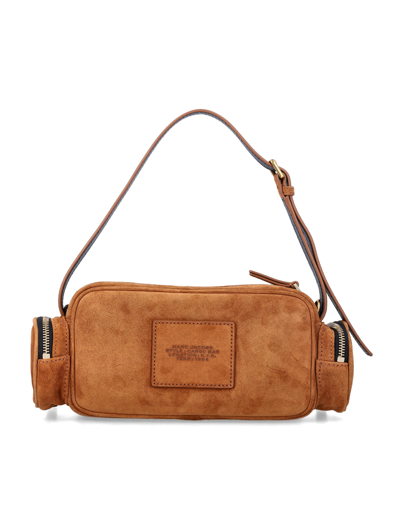 Marc Jacobs The Cargo Suede Shoulder Bag In Brown