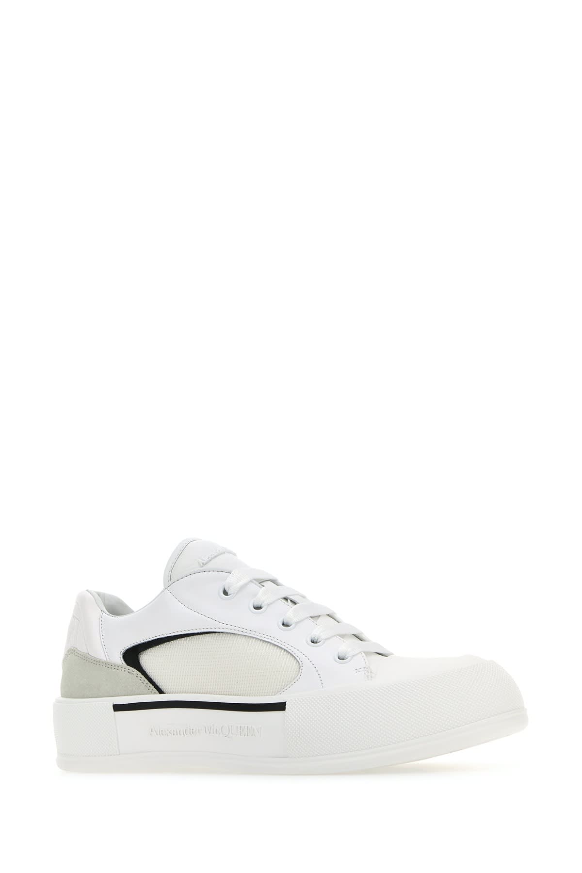 Shop Alexander Mcqueen Sneakers In Whiteblack