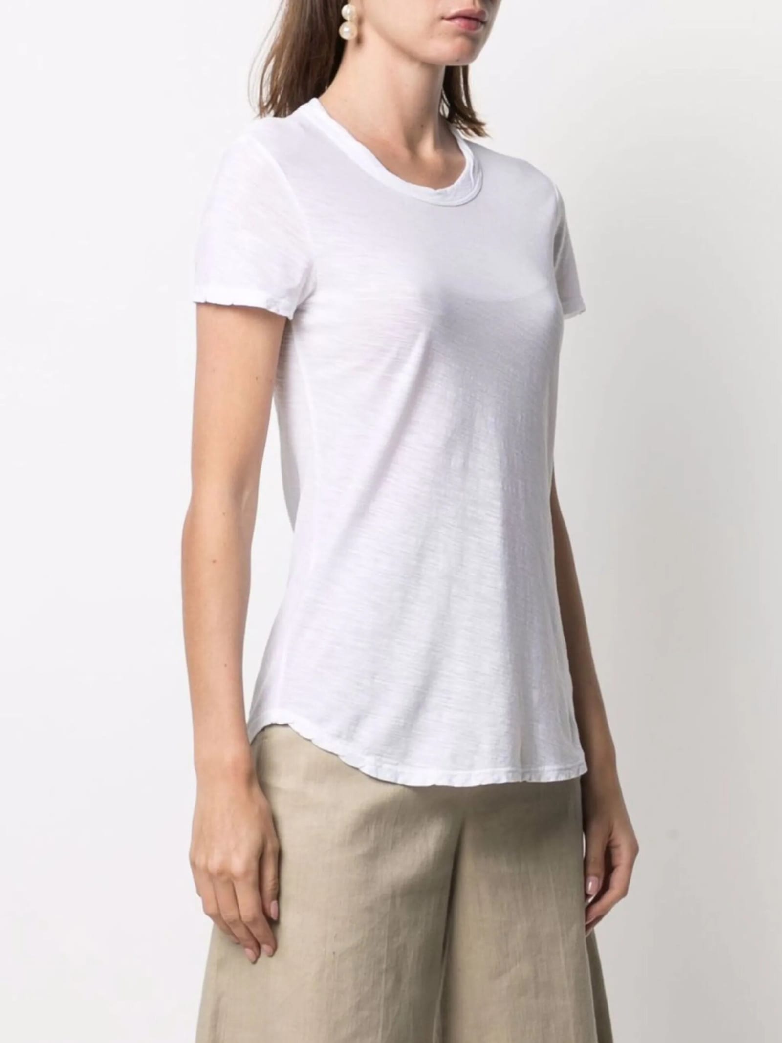 Shop James Perse Tshirt Avvitata In White