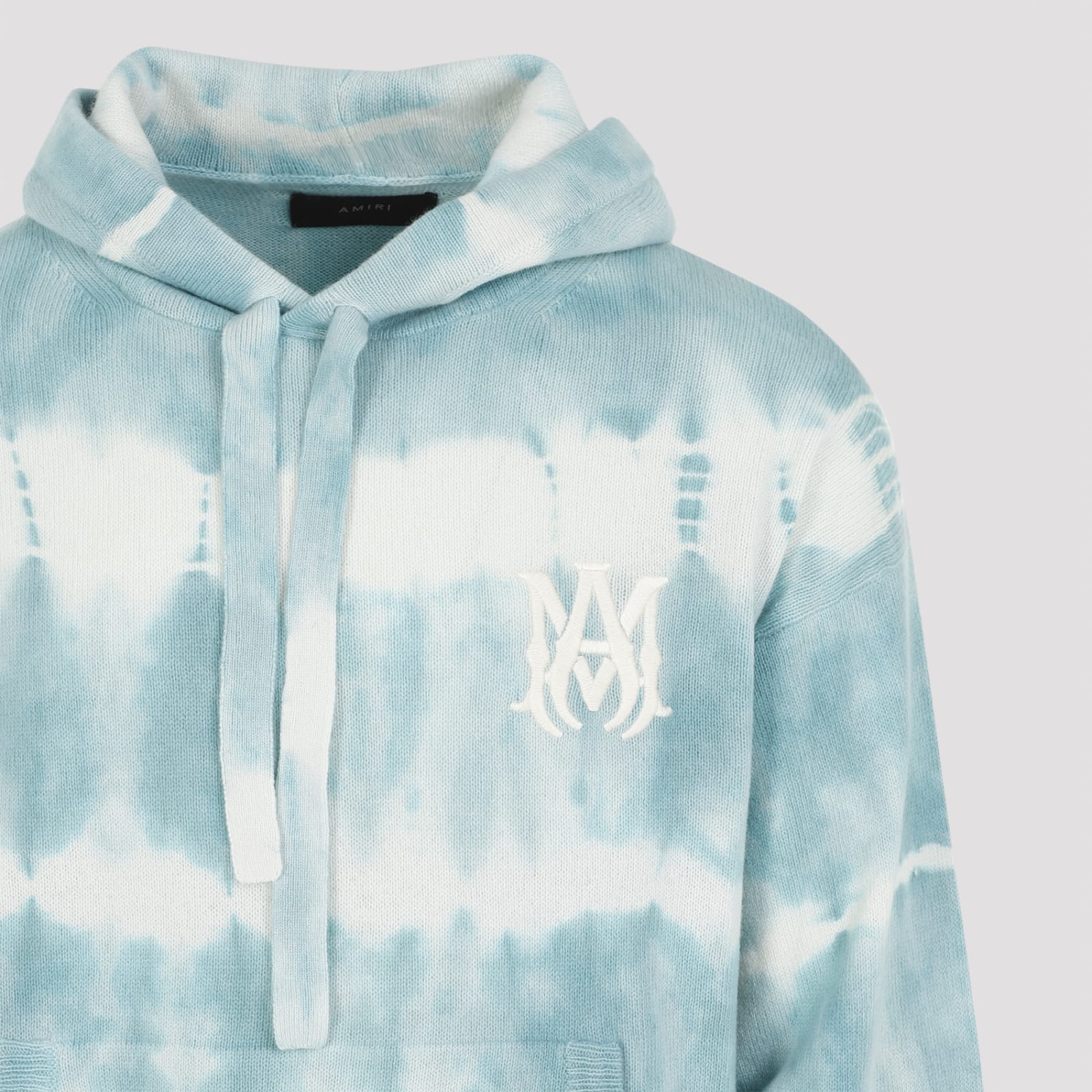 Shop Amiri Ma Tie Dye Hoodie In Sea Blue