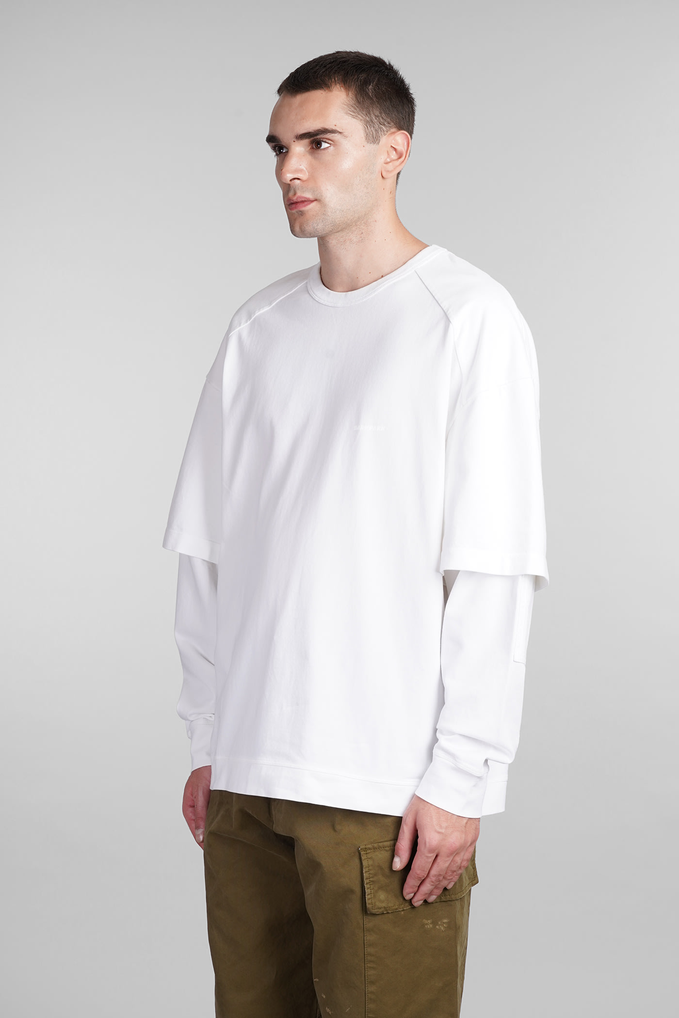 Shop Darkpark Theo T-shirt In White Cotton