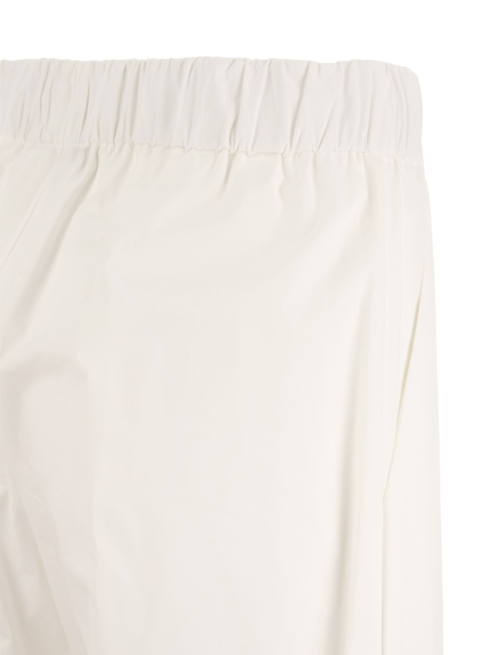 Shop Antonelli Papaya - Loose Cotton Trousers In White