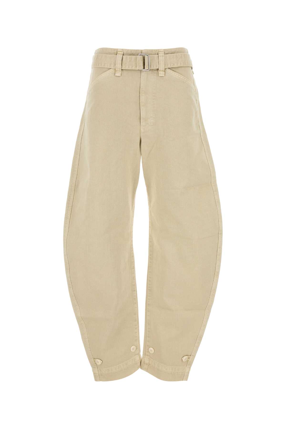 Shop Lemaire Sand Denim Jeans In Denimsnowoat