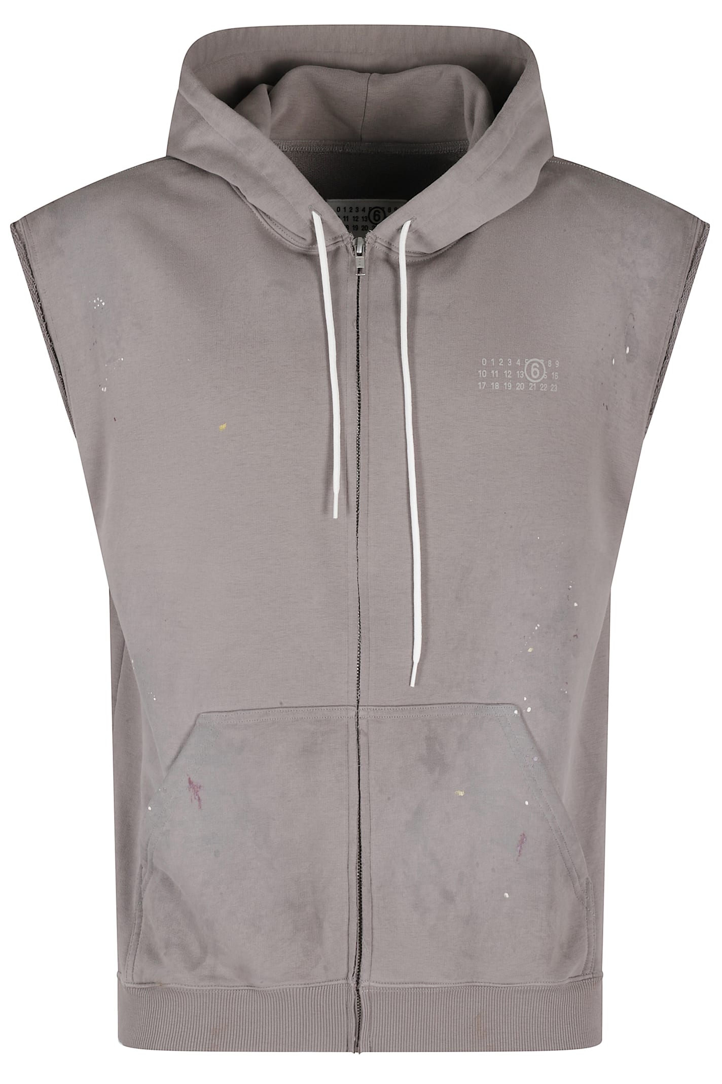 Mm6 Maison Margiela Sweat Jacket In Gray