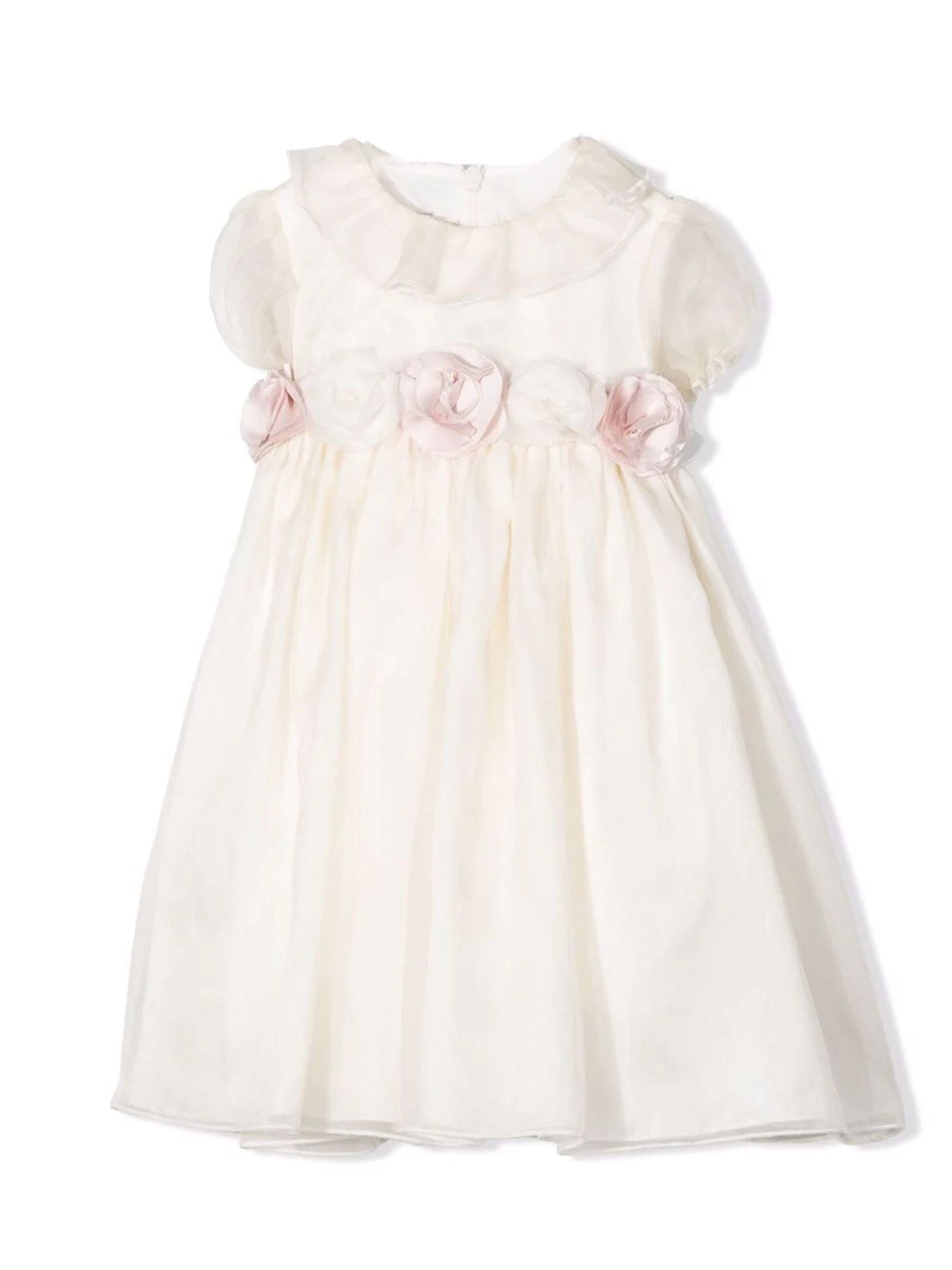 La stupenderia Cream Cotton Dress