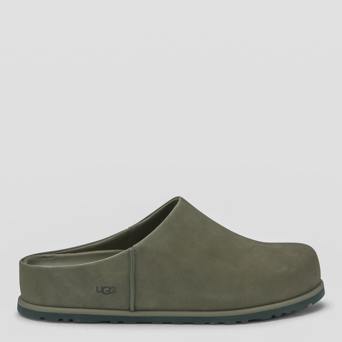 UGG Burnt Olive Leather M Otzo Clog Flat