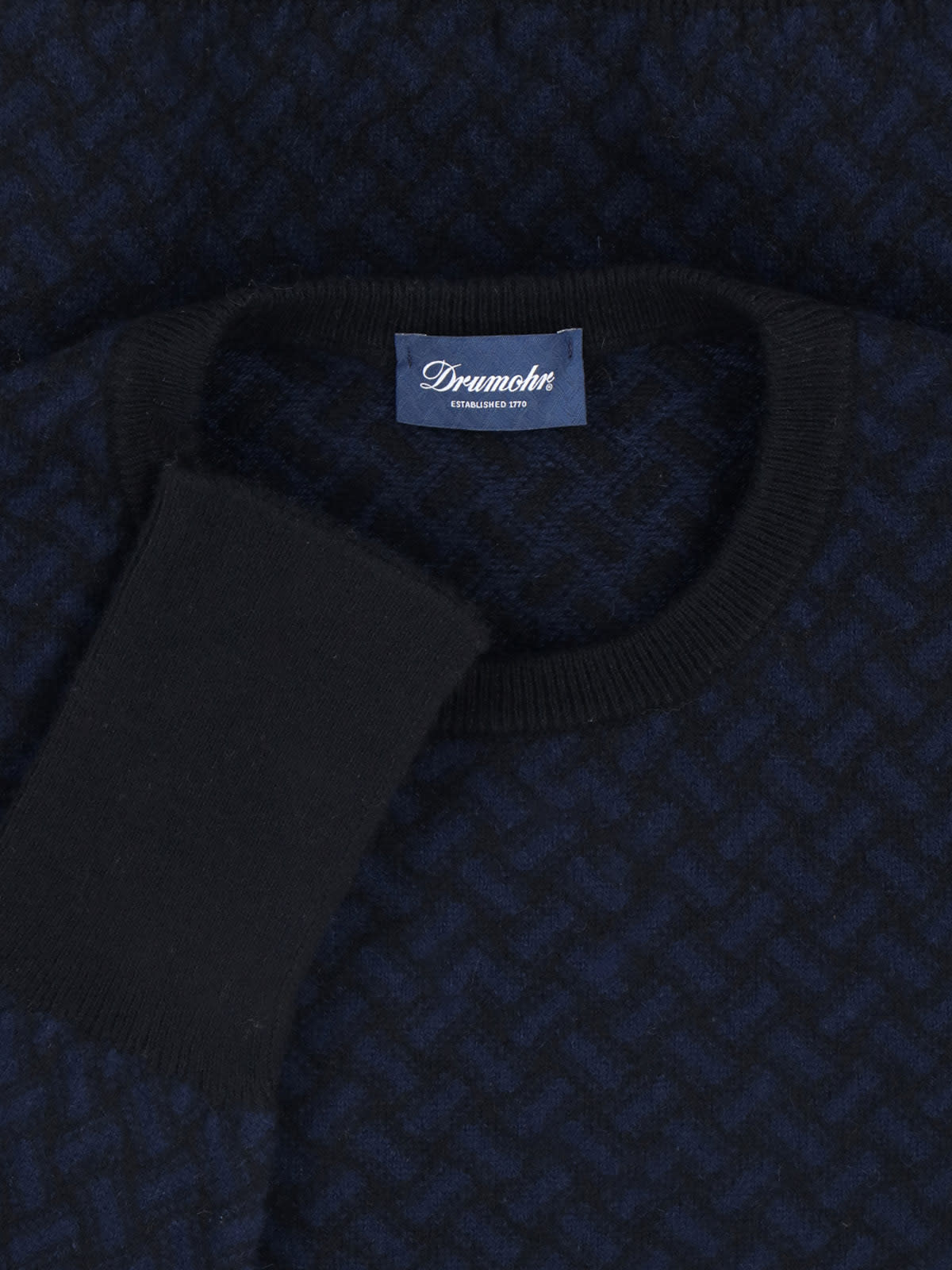 Drumohr Cashmere Sweater In Blue