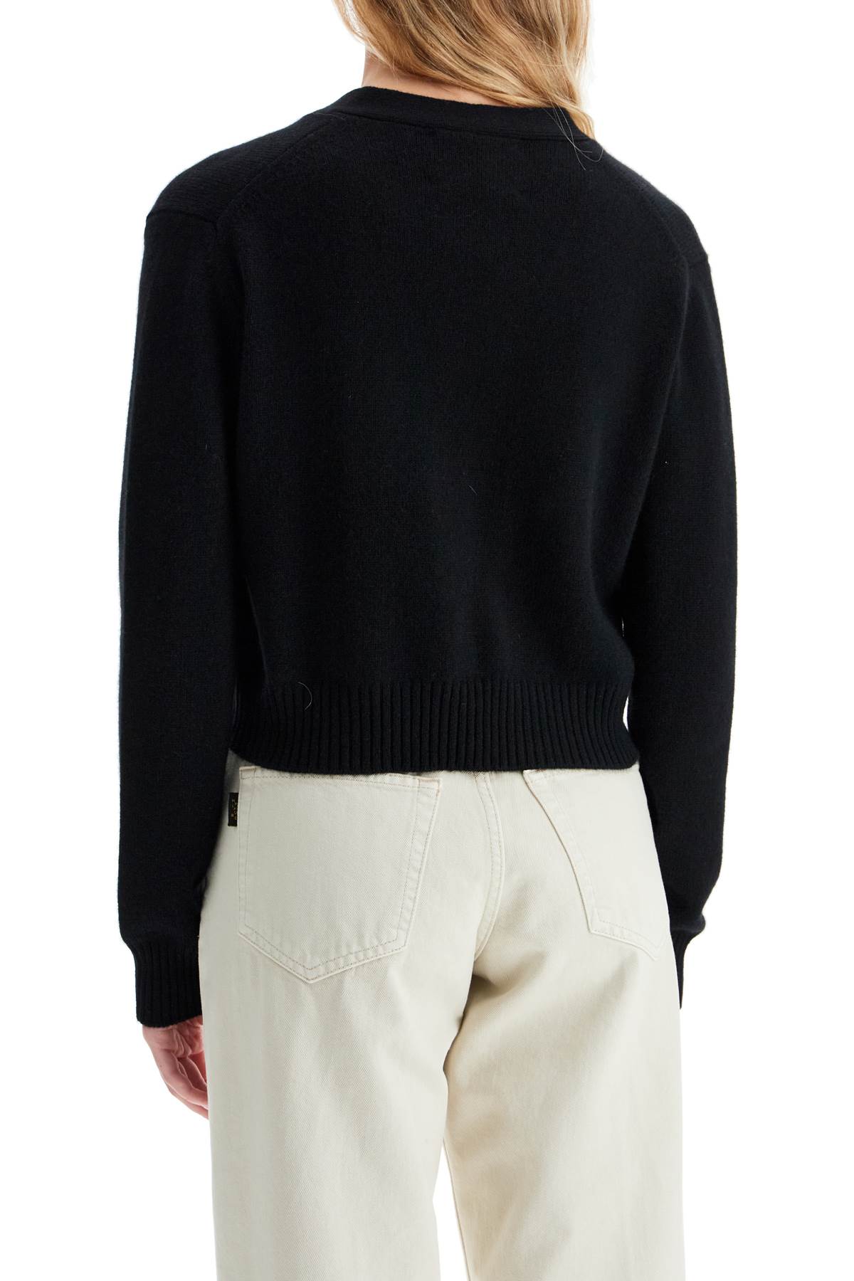 Shop Lisa Yang Cropped Cashmere Cardigan In Black (black)