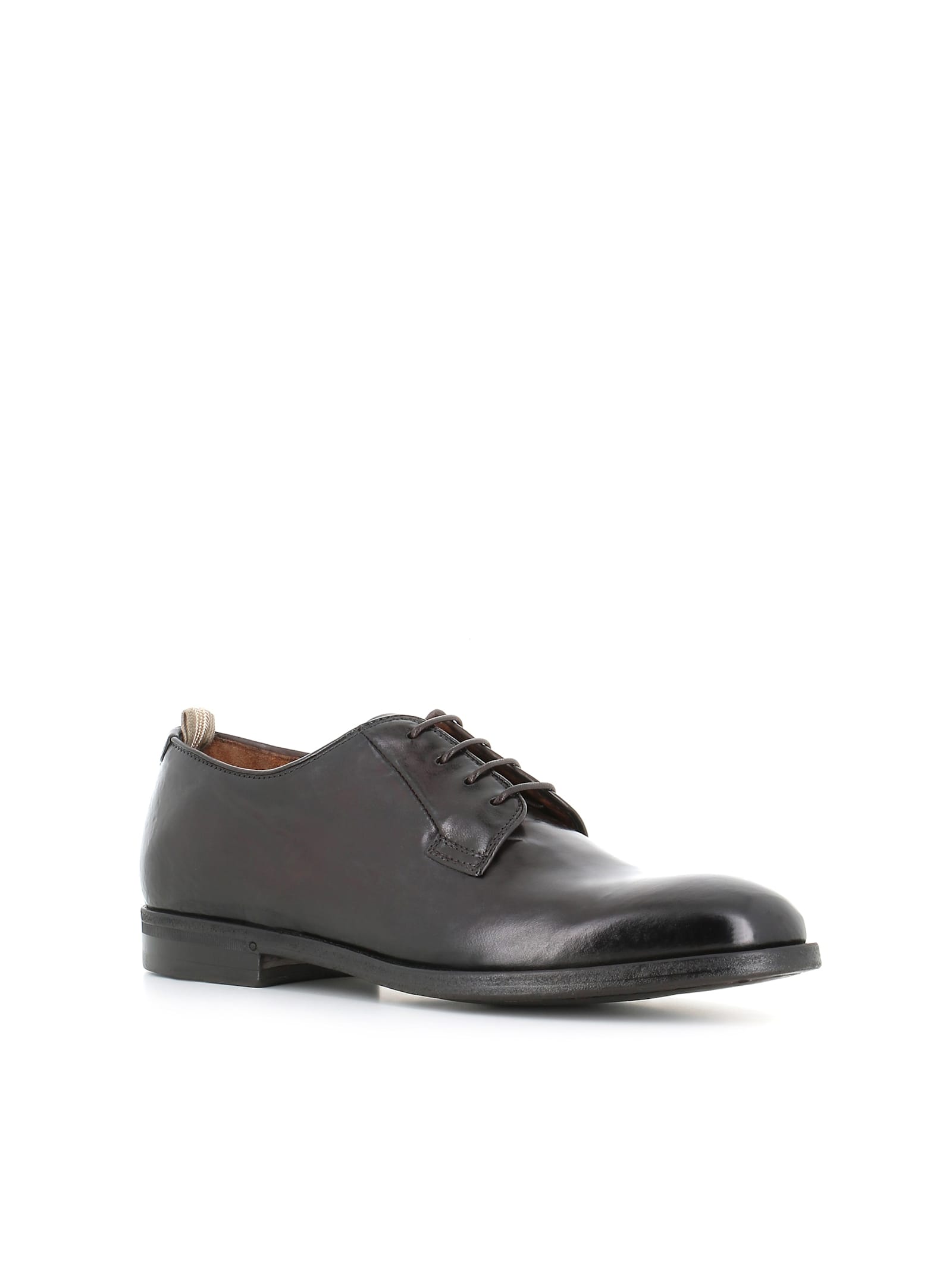 Officine Creative Lace-up Leather Derby Shoes In Ebony