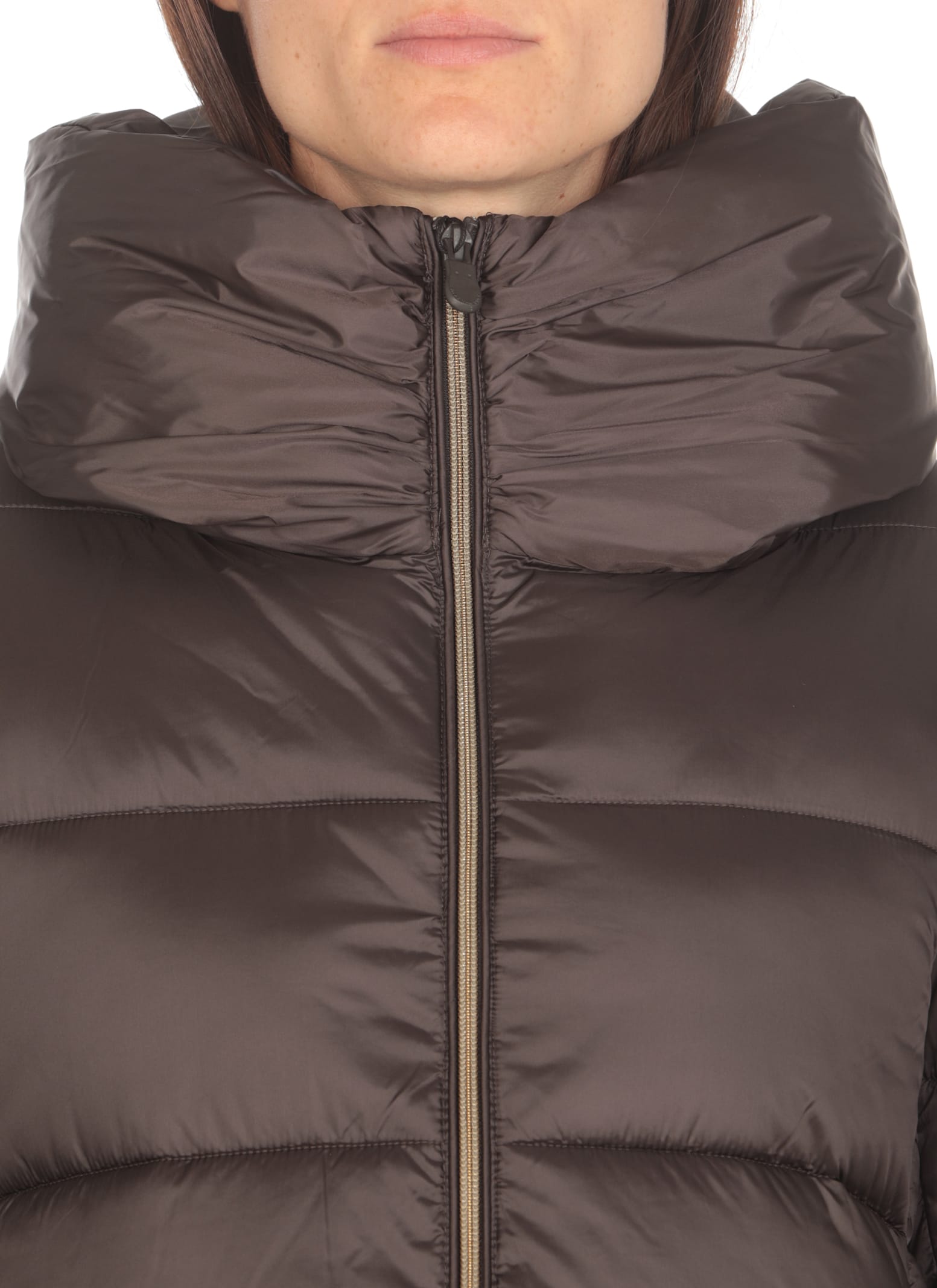 Shop Save The Duck Lysa Padded Coat In Brown