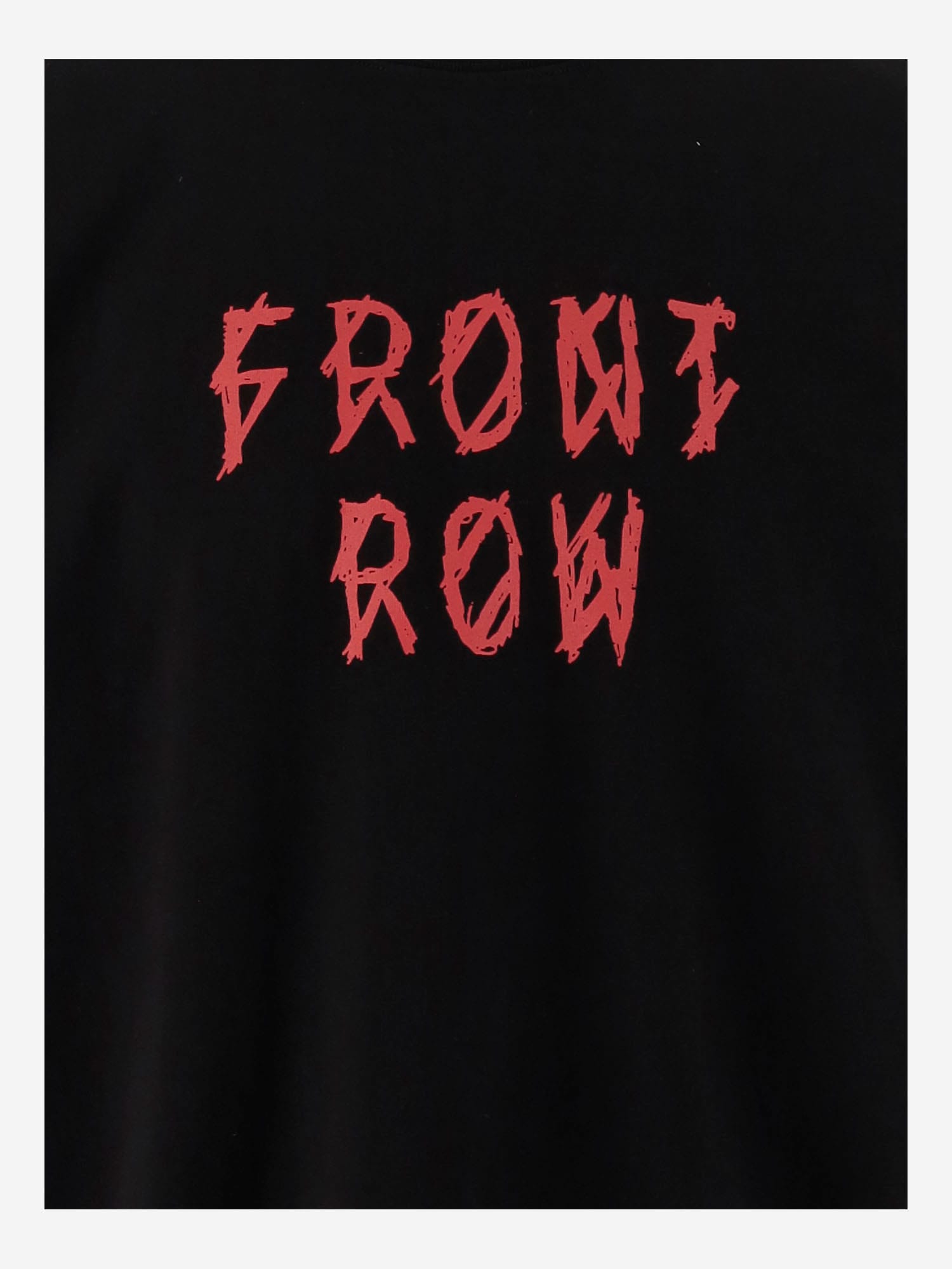 44 Label Group Cotton T-shirt With Logo Print In Black
