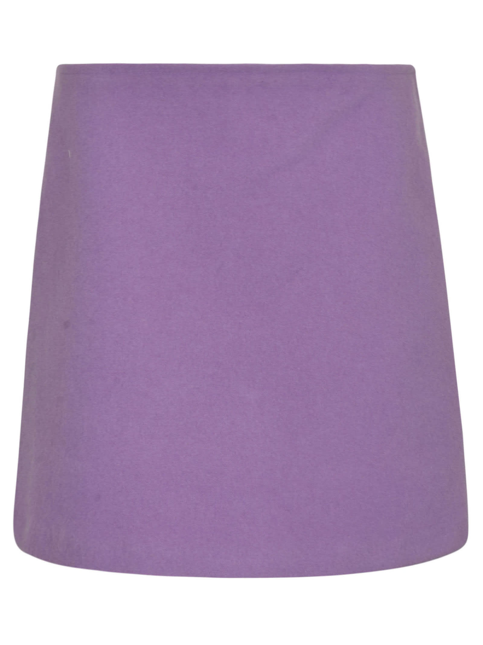 Patou Classic Back-zip Mini Skirt