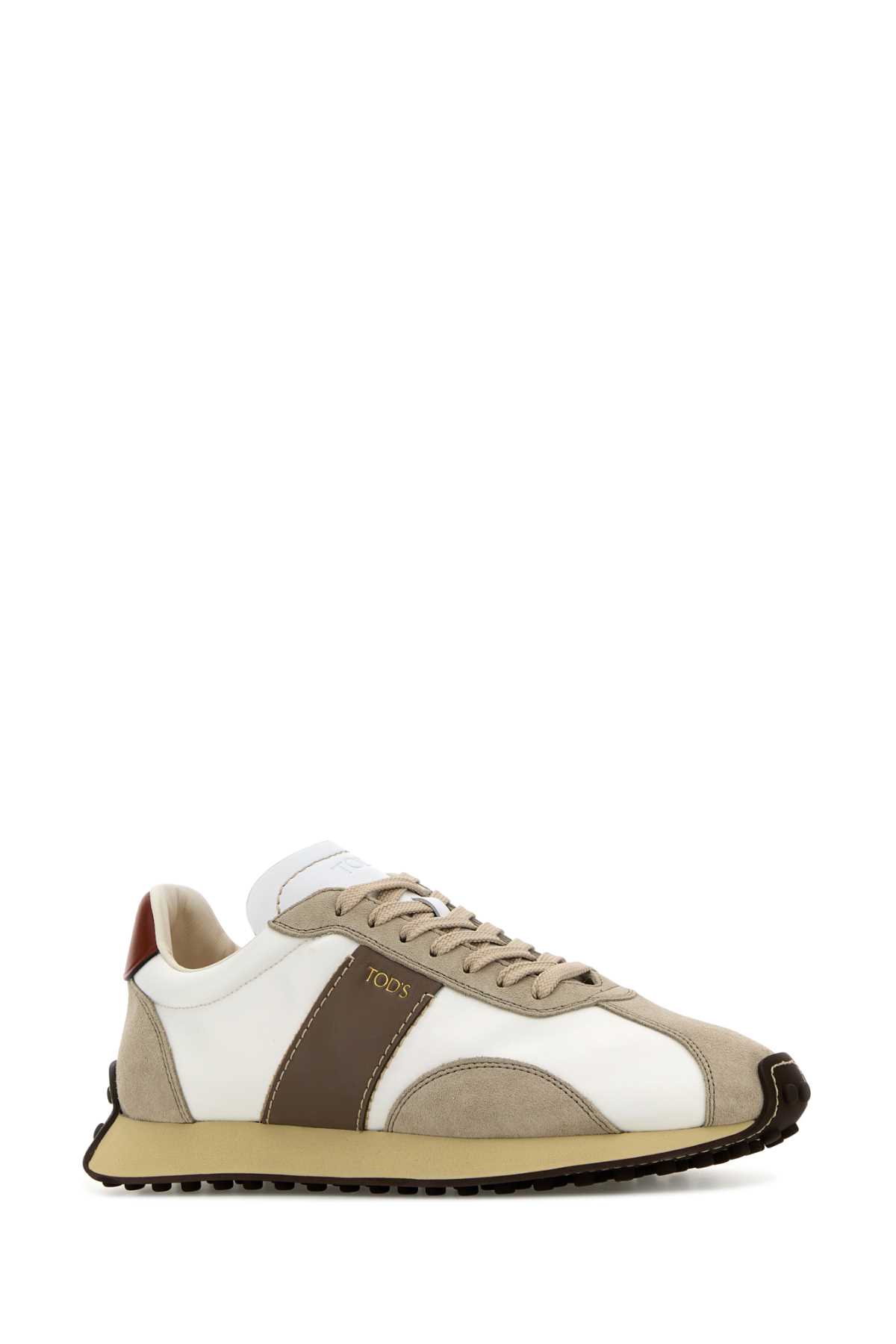 Shop Tod's Multicolor Leather And Suede Sneakers In 0ey1