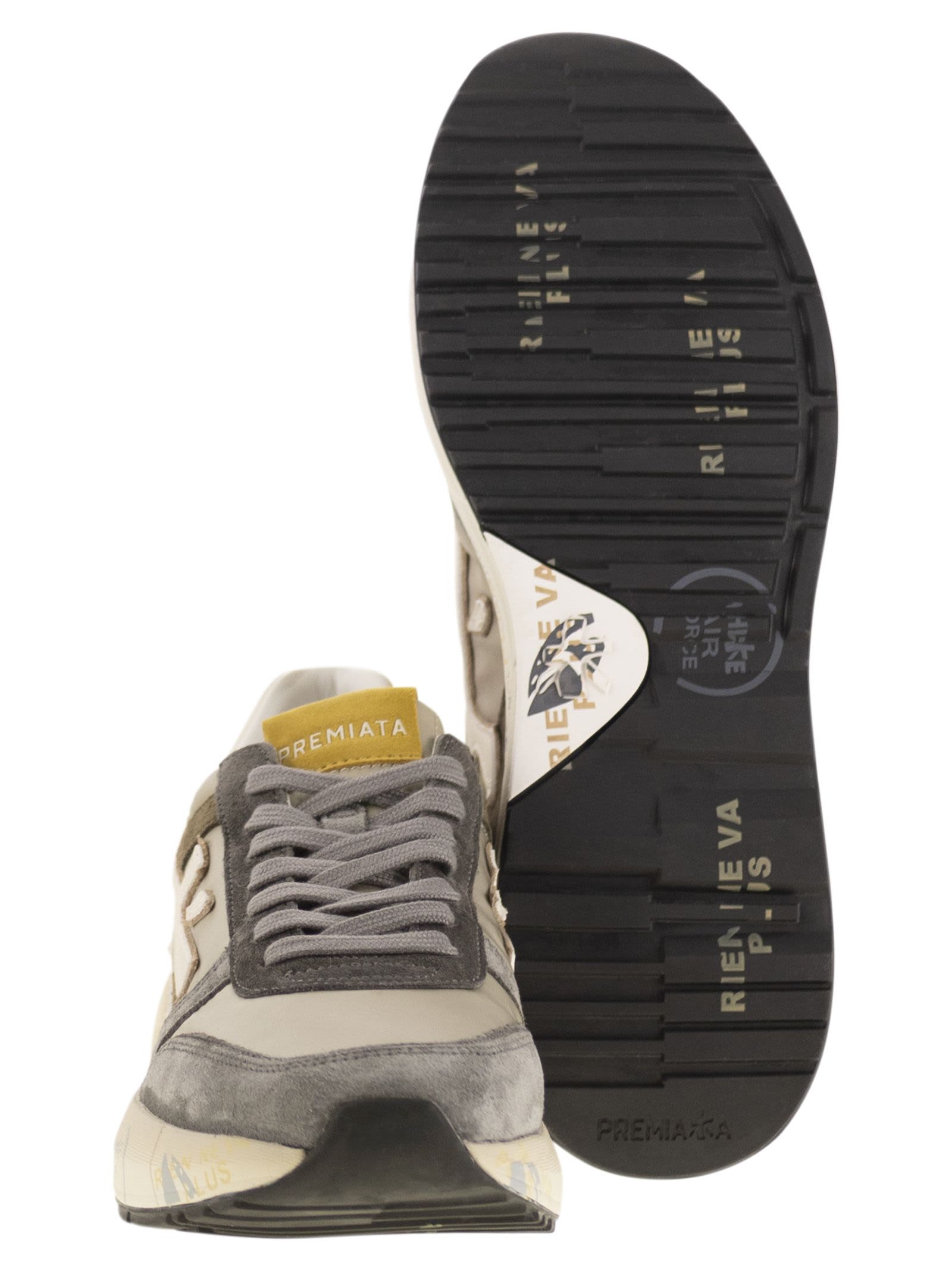 Premiata Suede Panelled Low-top Sneakers In Multi