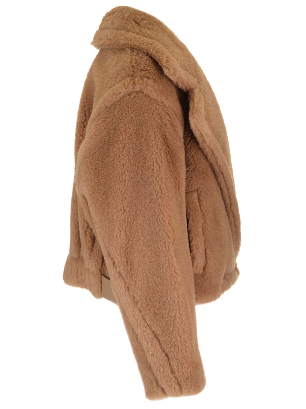 Max Mara Gardone Camel Hair And Silk Teddy Coat In Brown