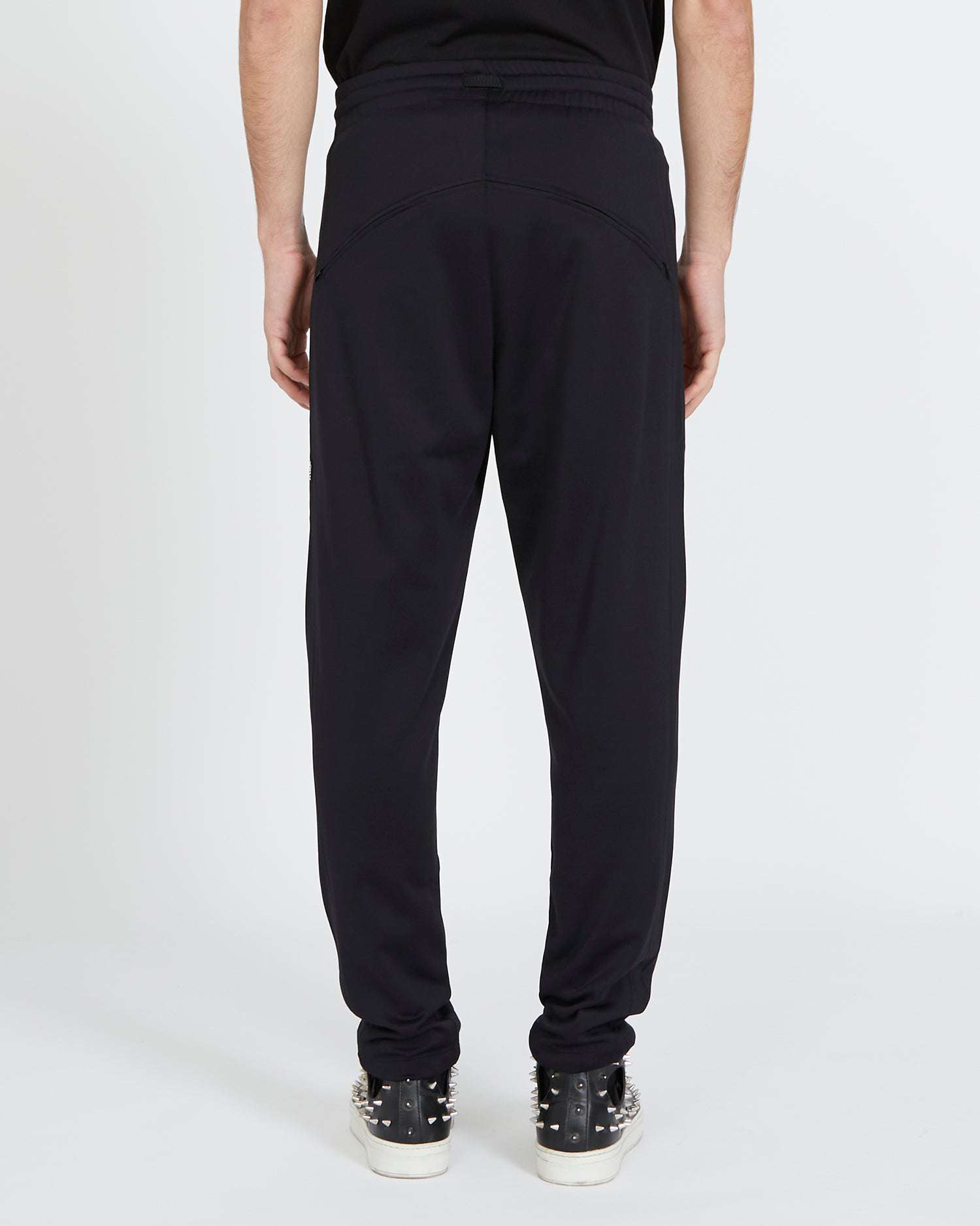 Shop John Richmond Jogging Pants With Logo On The Front In Nero