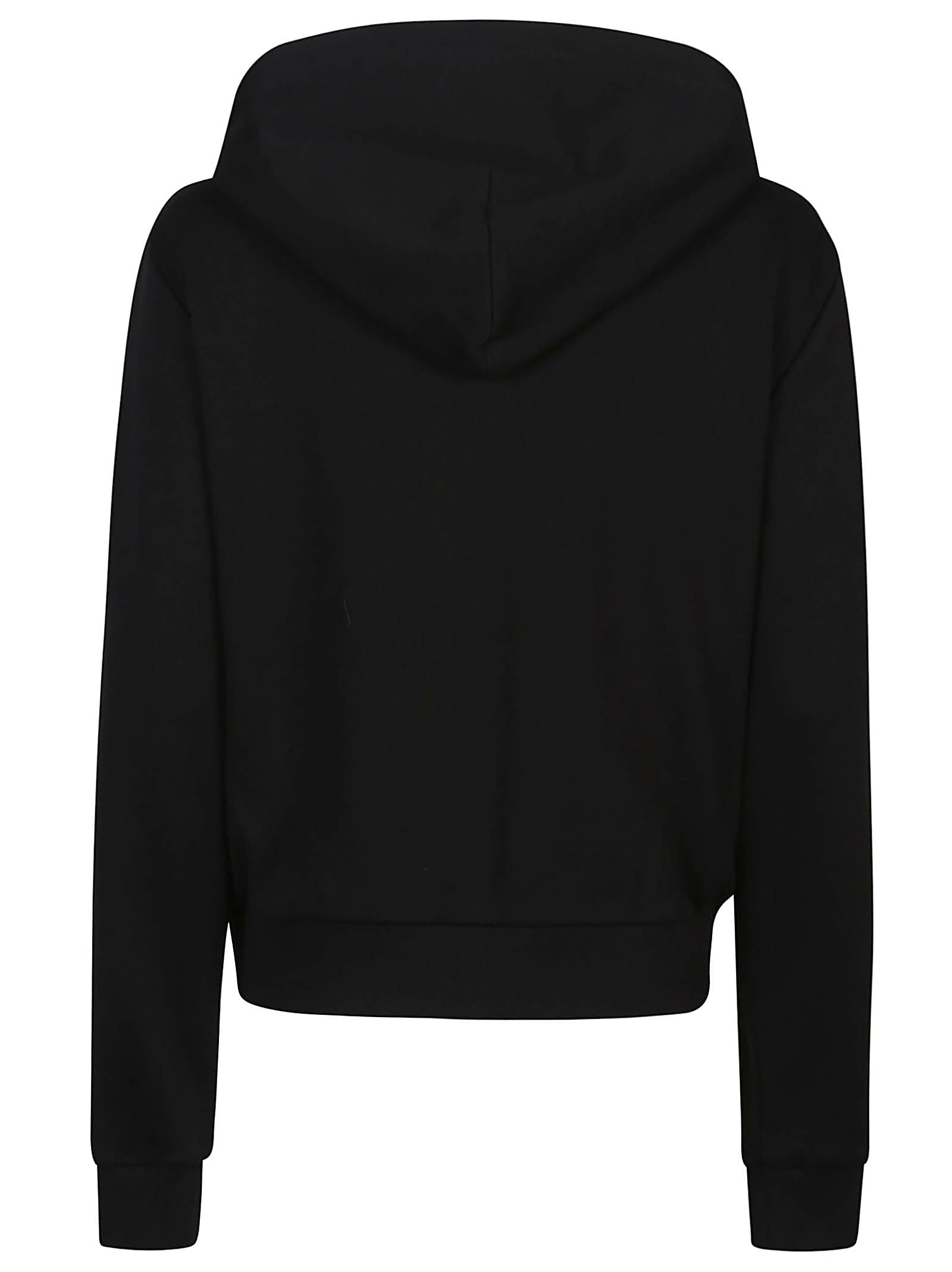 Shop Moncler Zip-up Cardigan In Black