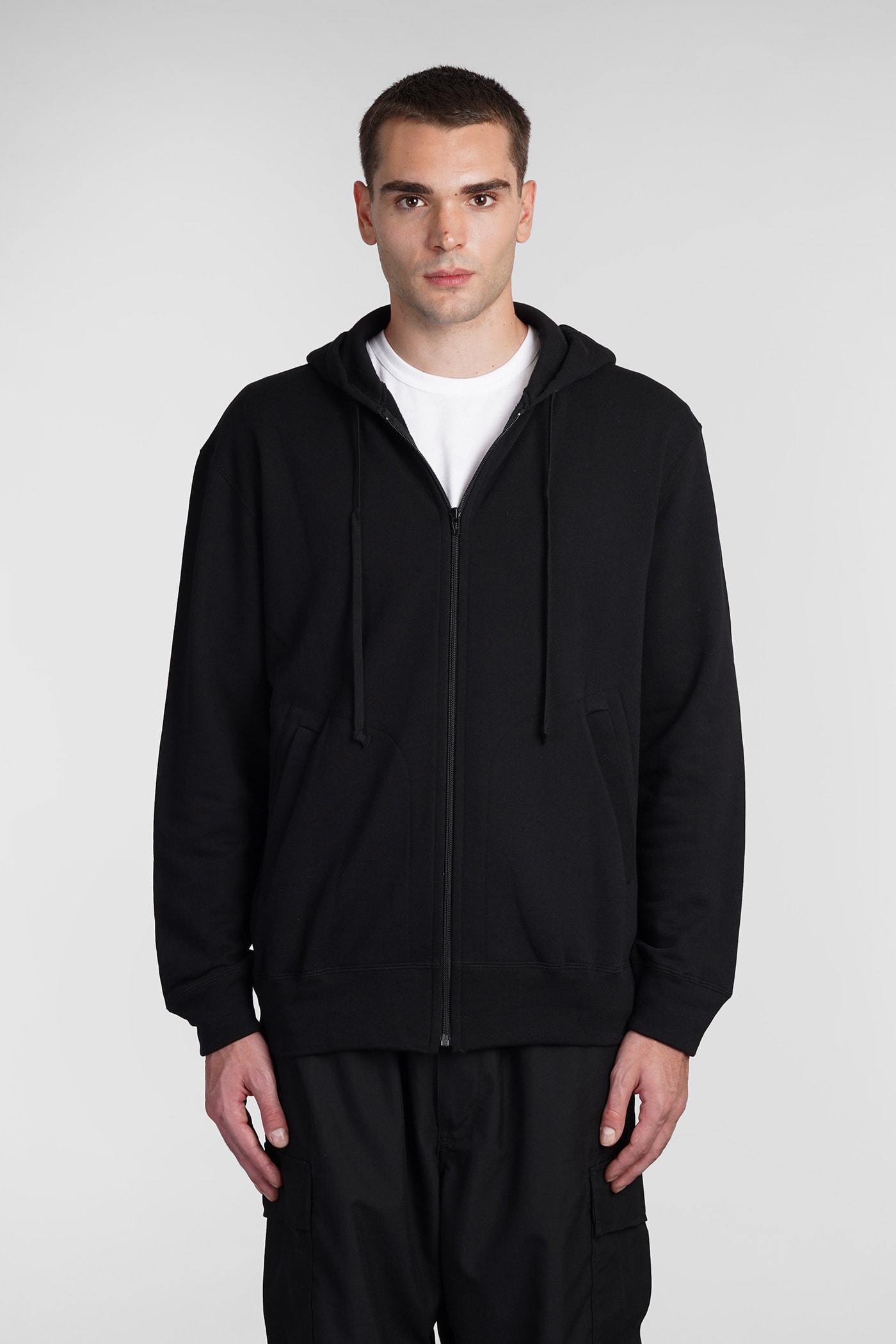 COMME DES GARÇONS PLAY SWEATSHIRT IN BLACK COTTON 