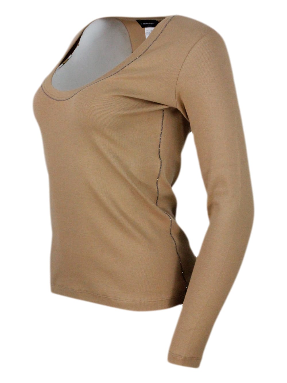 Fabiana Filippi Jersey T-shirt In Brown