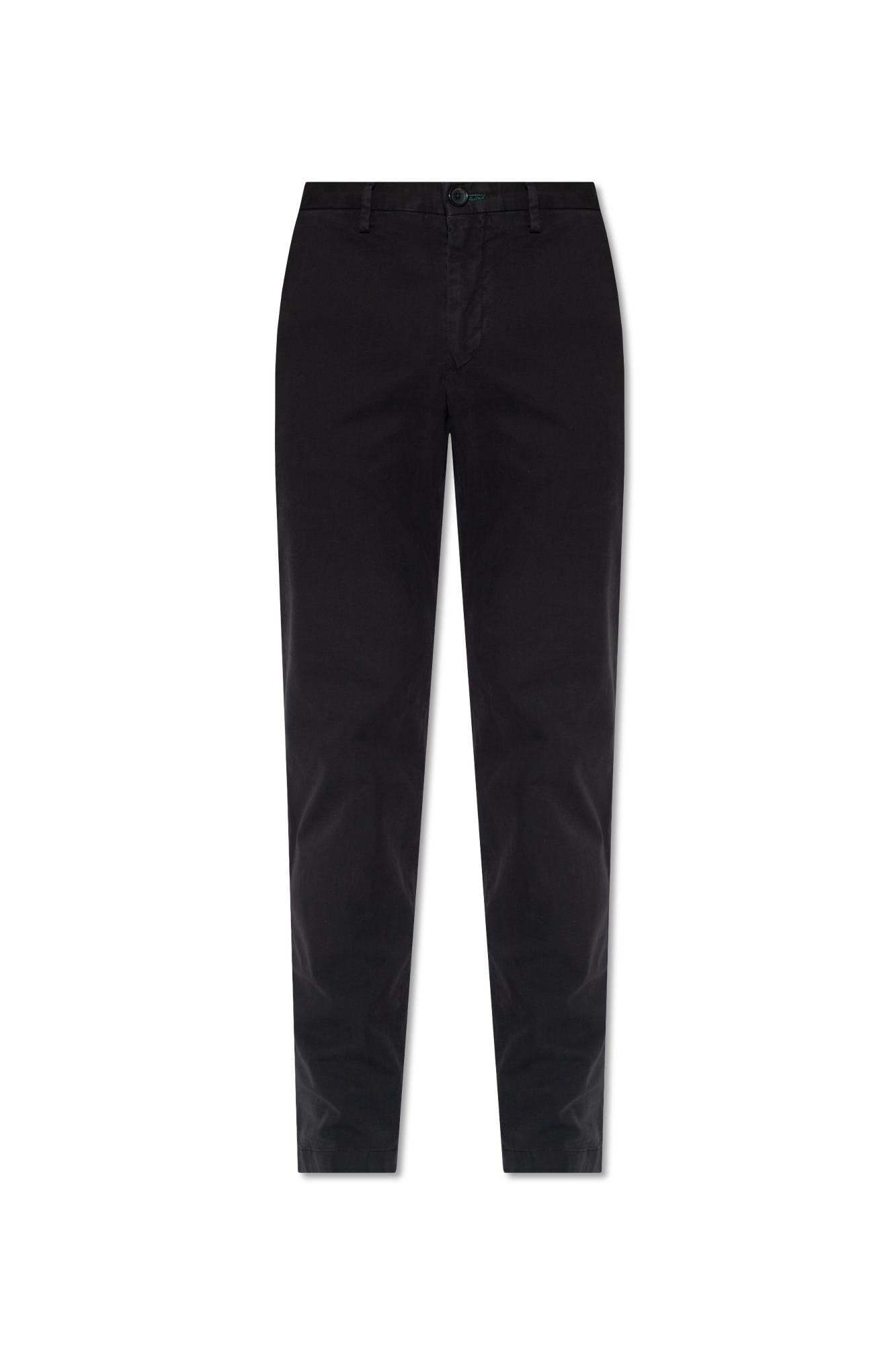 Paul Smith Cotton Trousers In Black