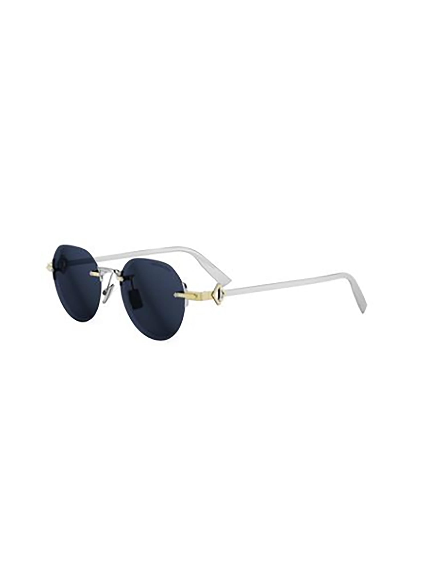 Dior Cd Diamond R5u Sunglasses In Gold